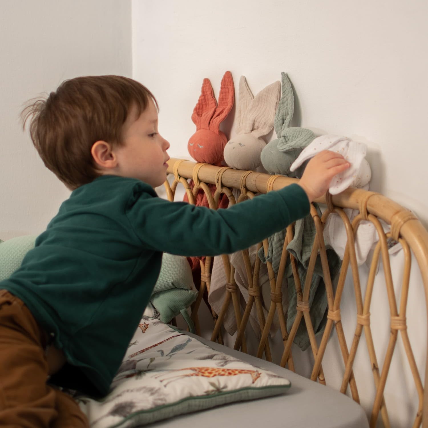 Sevira Kids - Jeanne Kuscheltier, flach, Kaninchen, personalisierbar