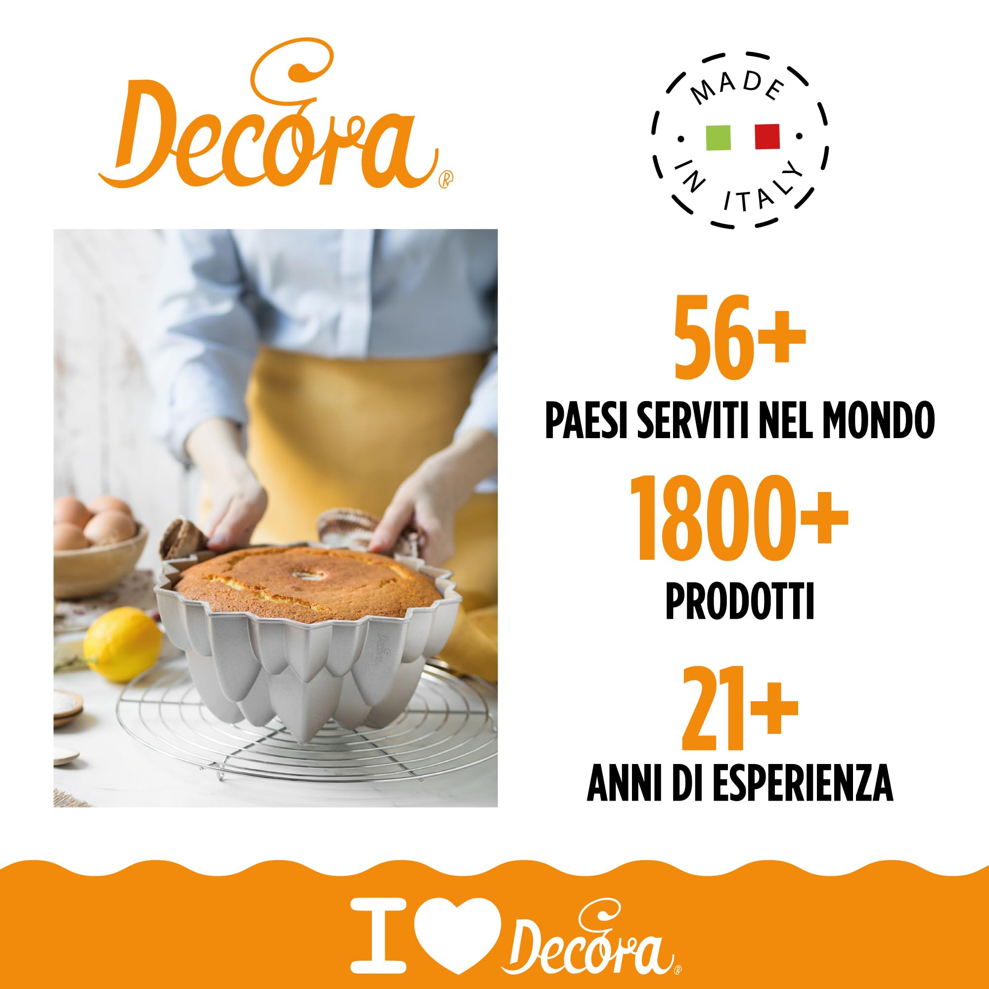 DECORA 0080113 MOLDE EN ALUMINIO FUNDIDO Ø 24 X 10 H CM SOPHIA