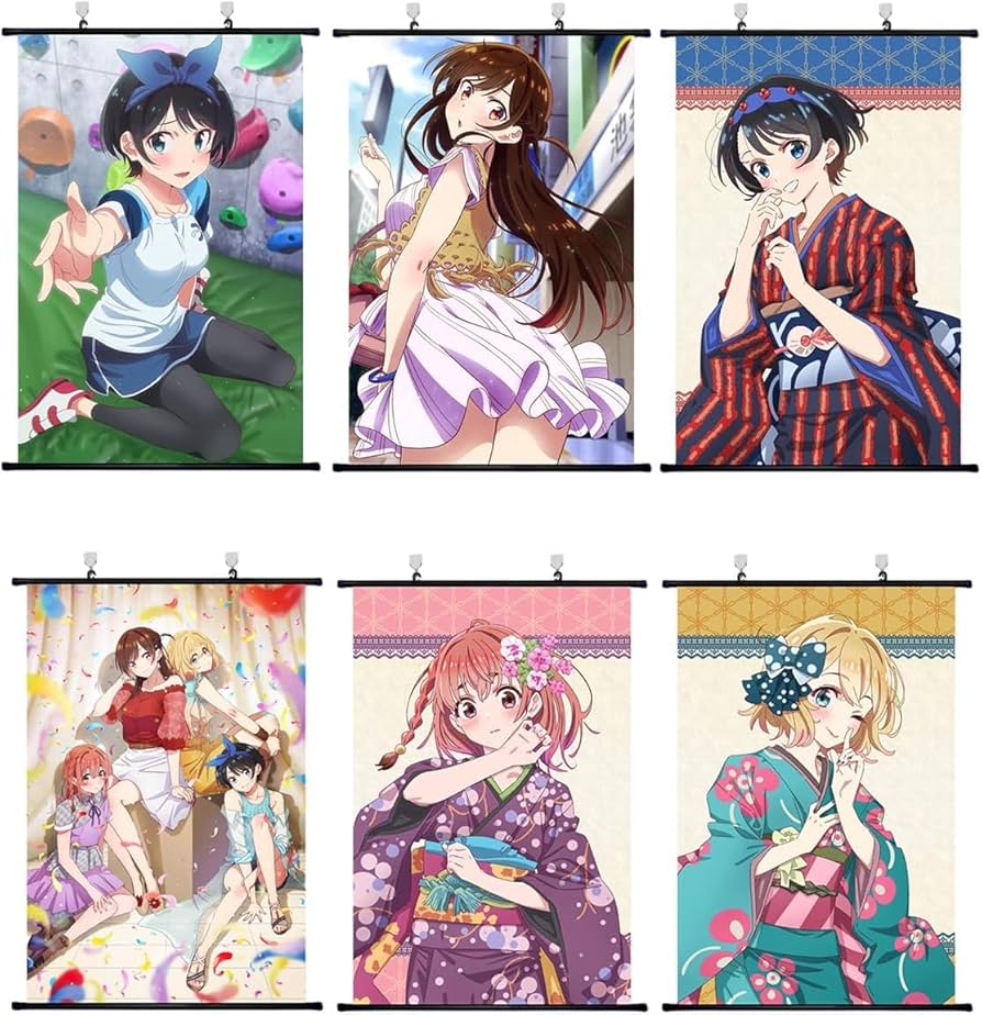 彼女、お借りします　TSUTAYA 有償特典　1-28巻　千鶴　麻美　瑠夏　墨 彼女、お借りします 千鶴・麻美・瑠夏・墨らの名場面グッズ 5月発売!