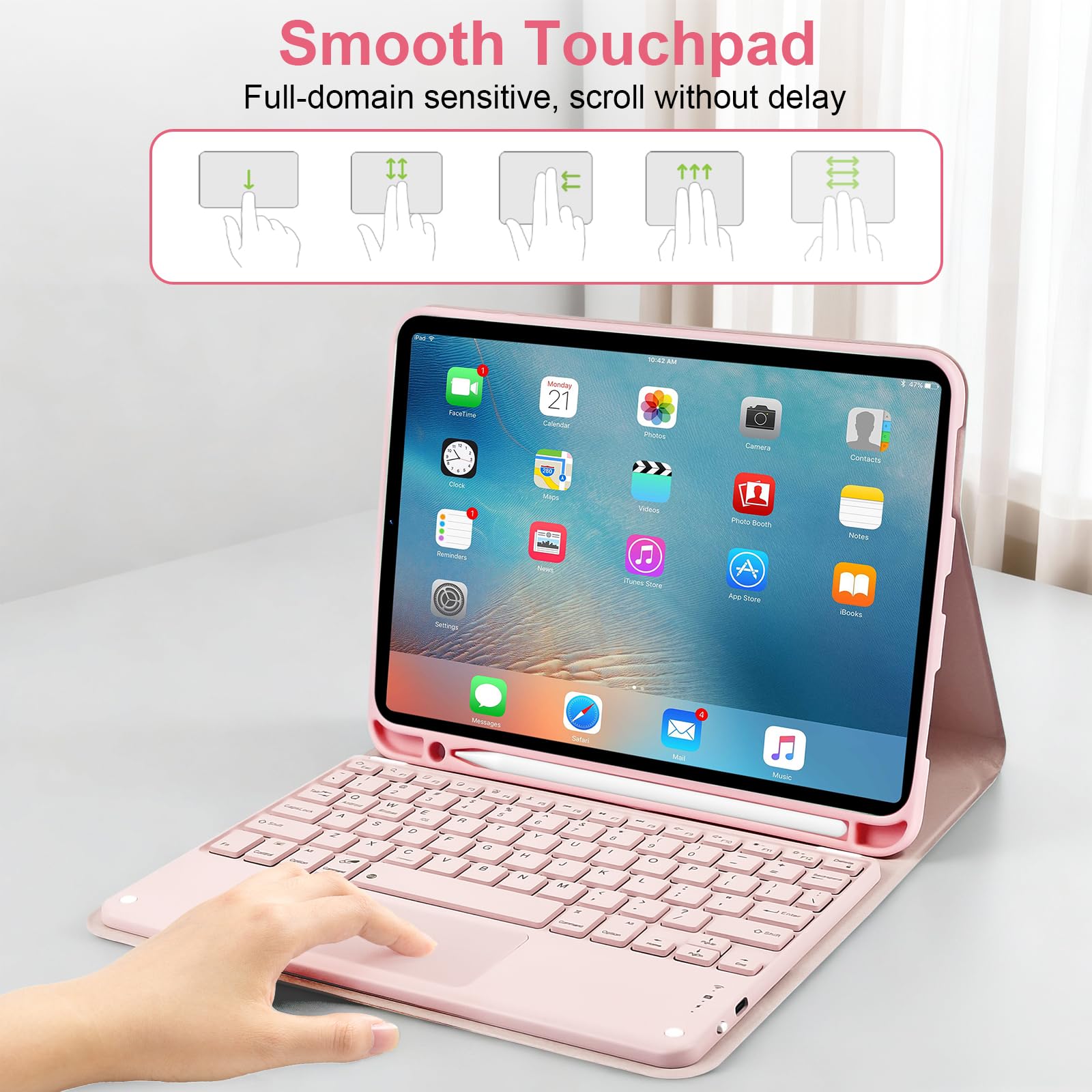 Amazon.co.jp: WthGrop キーボードケース タッチパッド付き iPad (A16