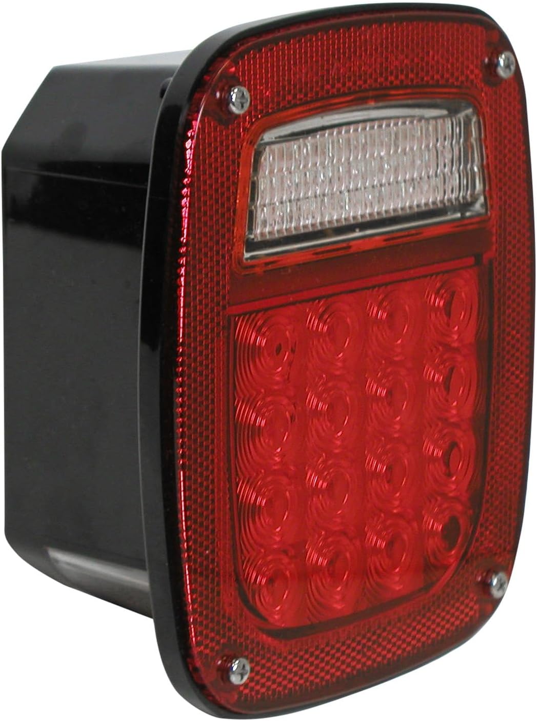 Peterson Manufacturing V845 Light (LED, Rear Comb Light Rectangle 5 Fence Without License 5.77X6.76"), 1 Pack