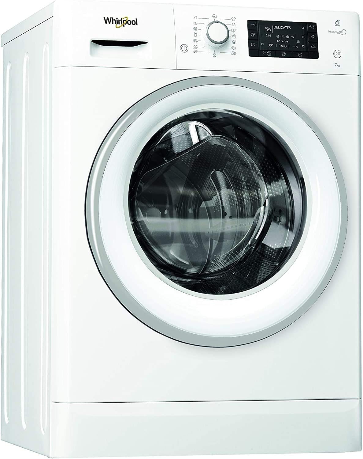 Whirlpool FWSD 71283WS EU, Lavatrice Slim a Carica Frontale a Libera  Installazione, 7 Kg, 22 Programmi, A+++, 1200 Giri/Min, Bianco : Amazon.it:  Grandi elettrodomestici