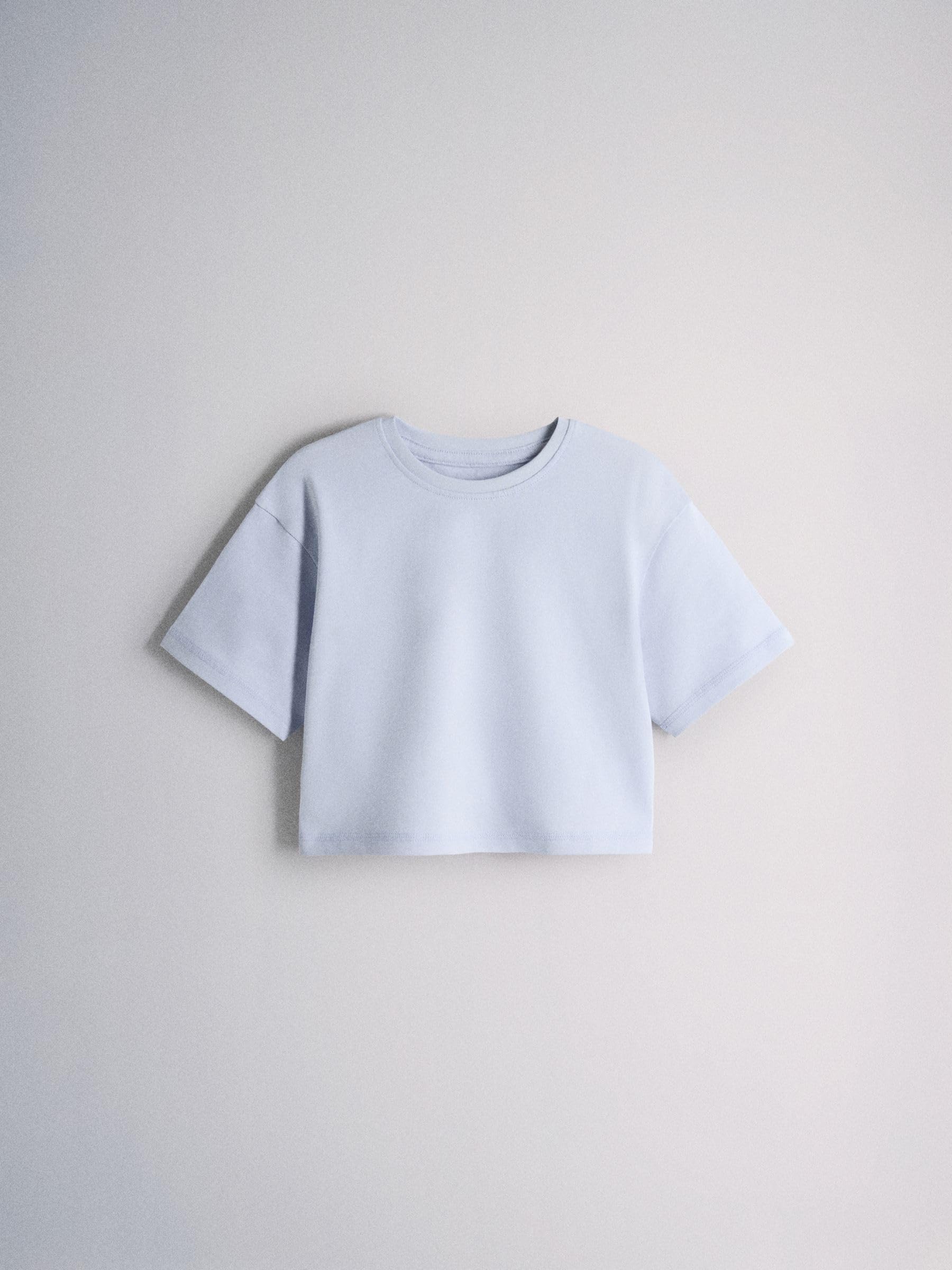 THE SET Fille T-Shirt Oversize à Manches Courtes, Lot de 5 | Coupe standard, 100 % coton
