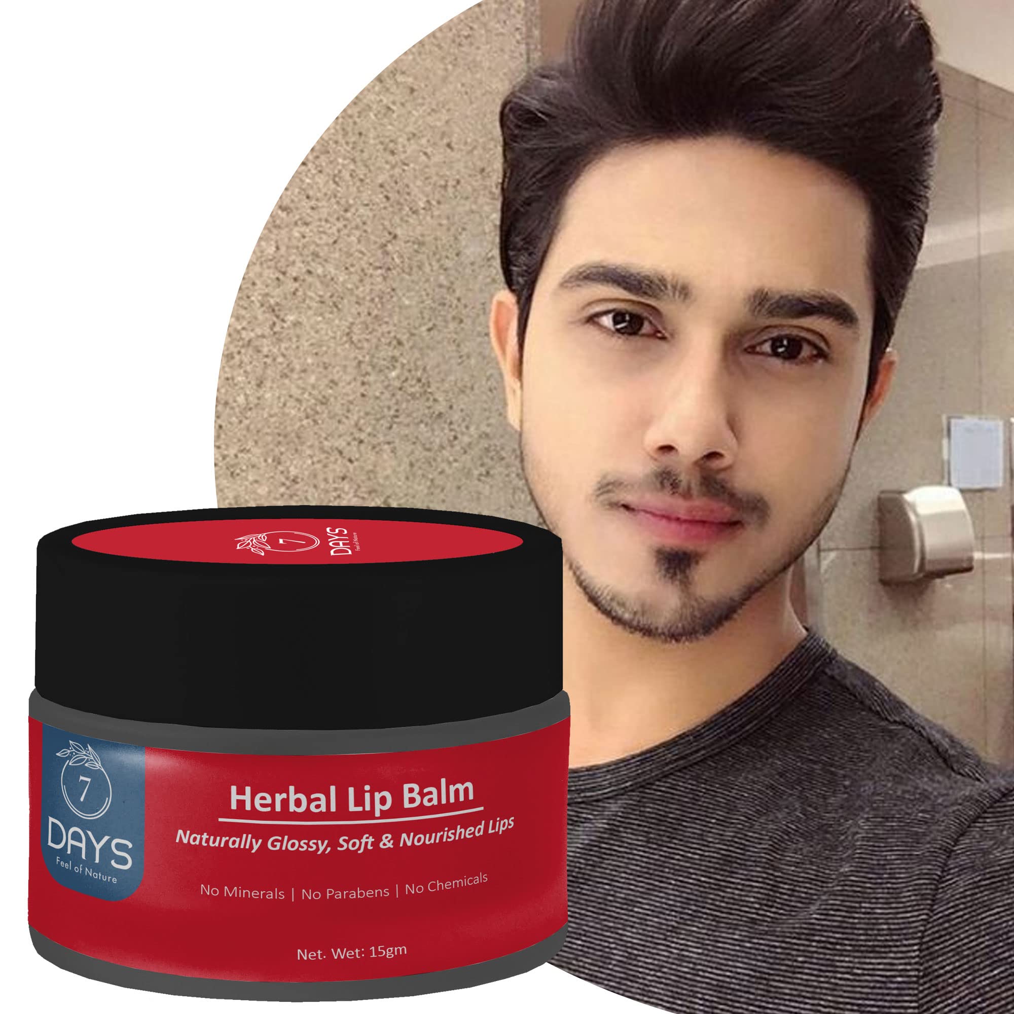 Buy 7 Days lip balm for dark lips to lighten for men 15 gm Online at