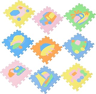 SHOWERORO 1 Conjunto De Tapete De Espuma Para Engatinhar Quebra-Cabeça Para Crianças Tapete De Espuma Para Exercícios Piso Interligado Tapete De Brincar Para Bebês Almofadas De Chão