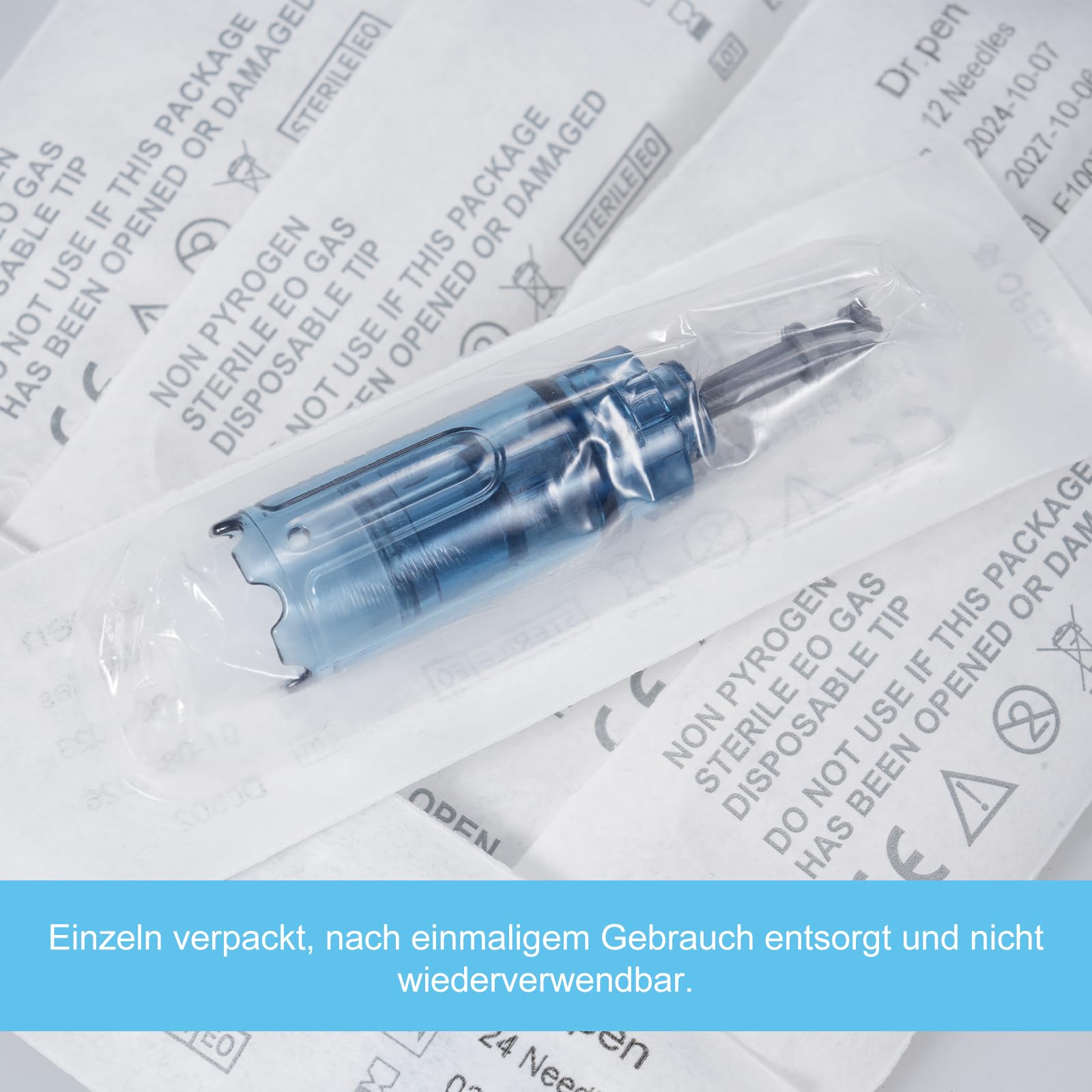 25 Stück 12 Pins dr pen Microneedling Cartridges, entwickelt für Mikronadelstift Dr. pen Ultima M8S A8S A9, verwendet für Aknenarben, vertiefte Narben und Schwangerschaftsstreifen