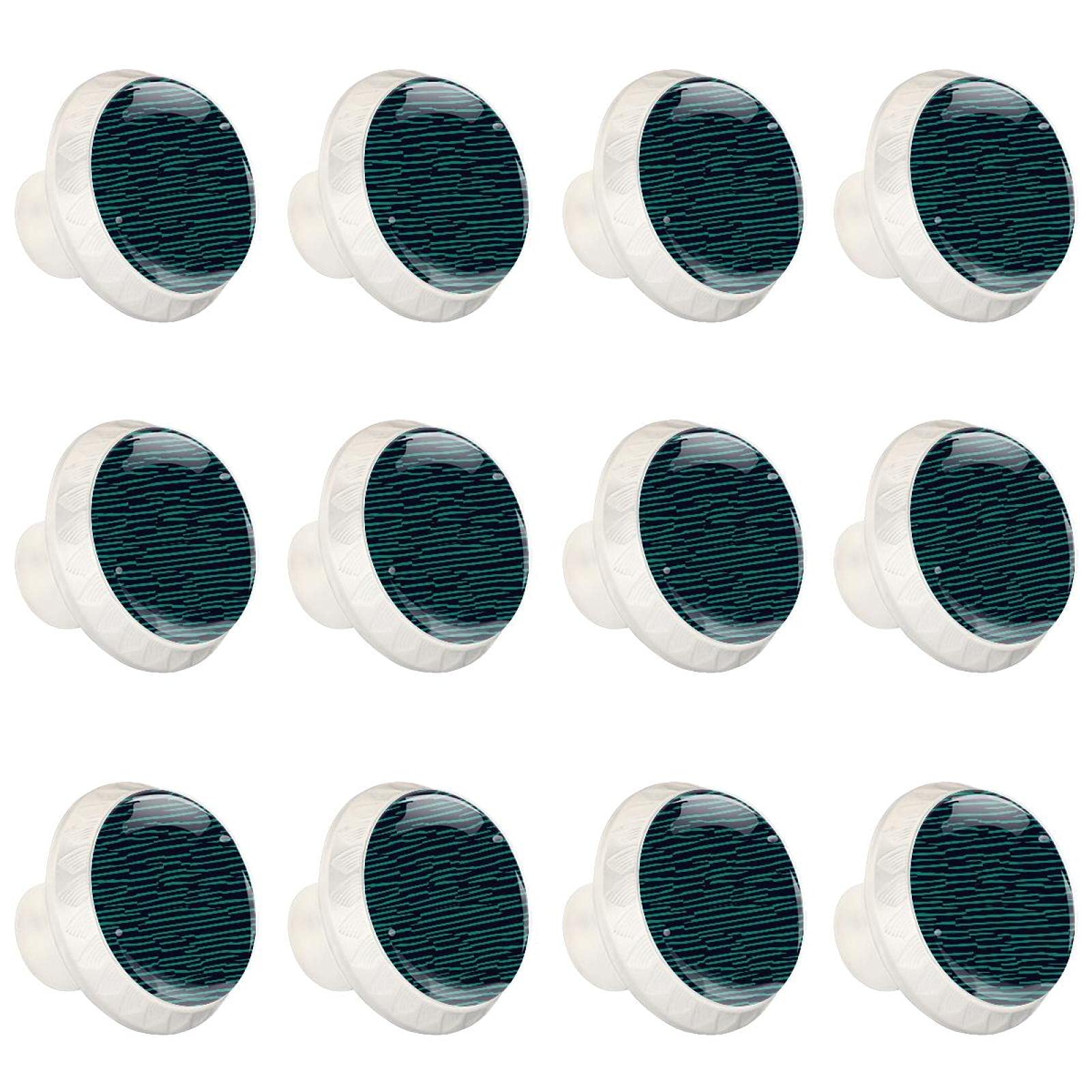 Boutons d'armoires de cuisine stripe green pour rafraîchir une commode rétro