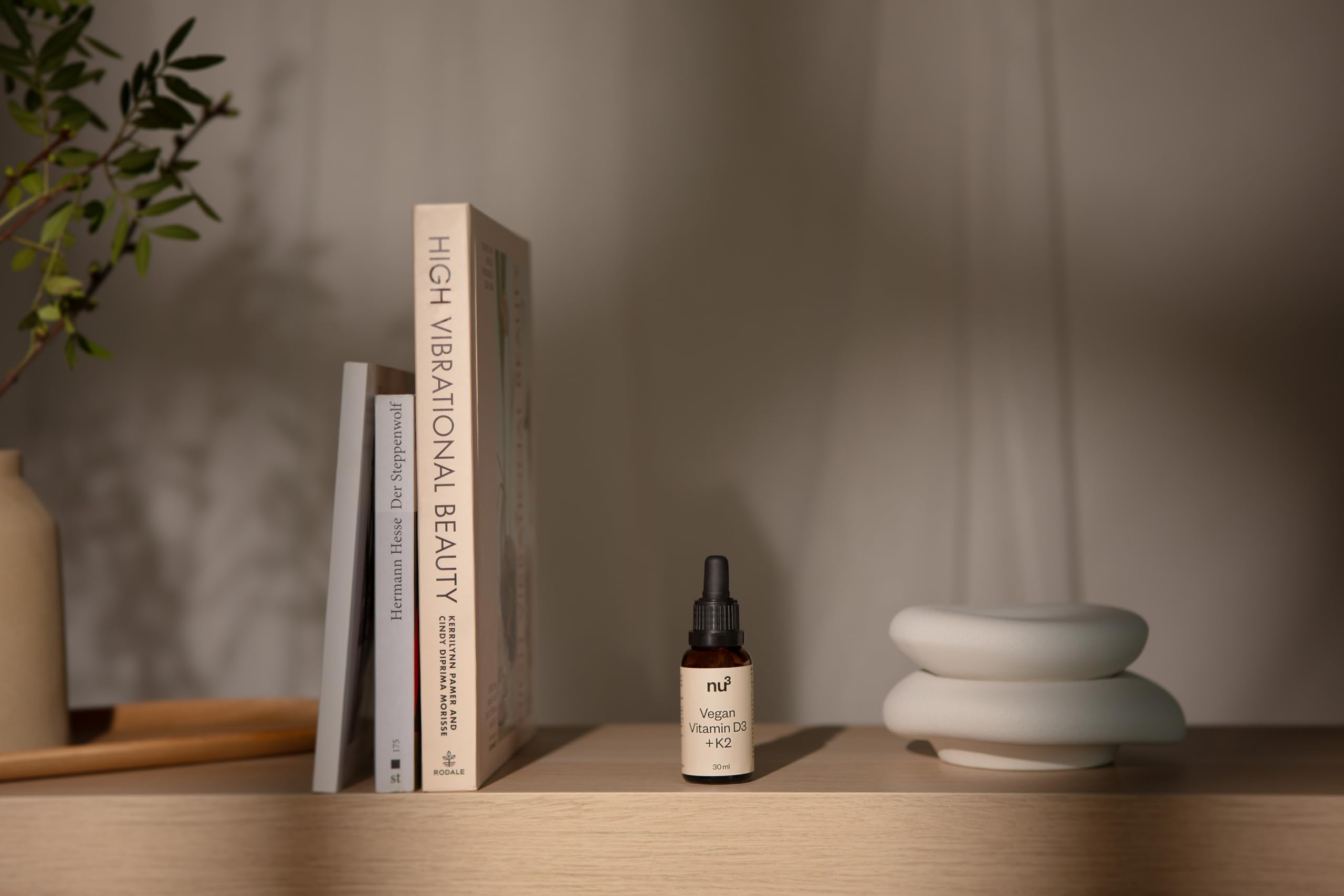 nu3 Vegan Vitamin D3 + K2 – Tropfen, pflanzlich, Natürliches Vitamin D3 aus Flechten, kombiniert mit Vitamin K2, leicht zu dosieren, ohne Zusätze, vegan, rein, geschmacksneutral - 3x30 ml