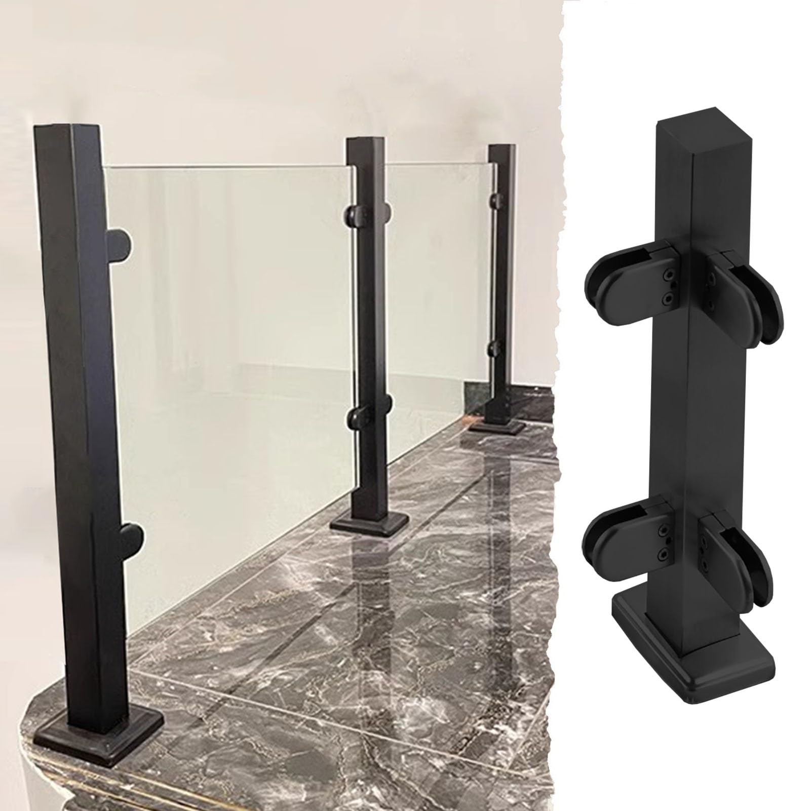 Nero s ing Post morsetto interno/esterno ir recinzione supporto 304 inless acciaio perfetto per patio e piscina s pannello ing & Slish