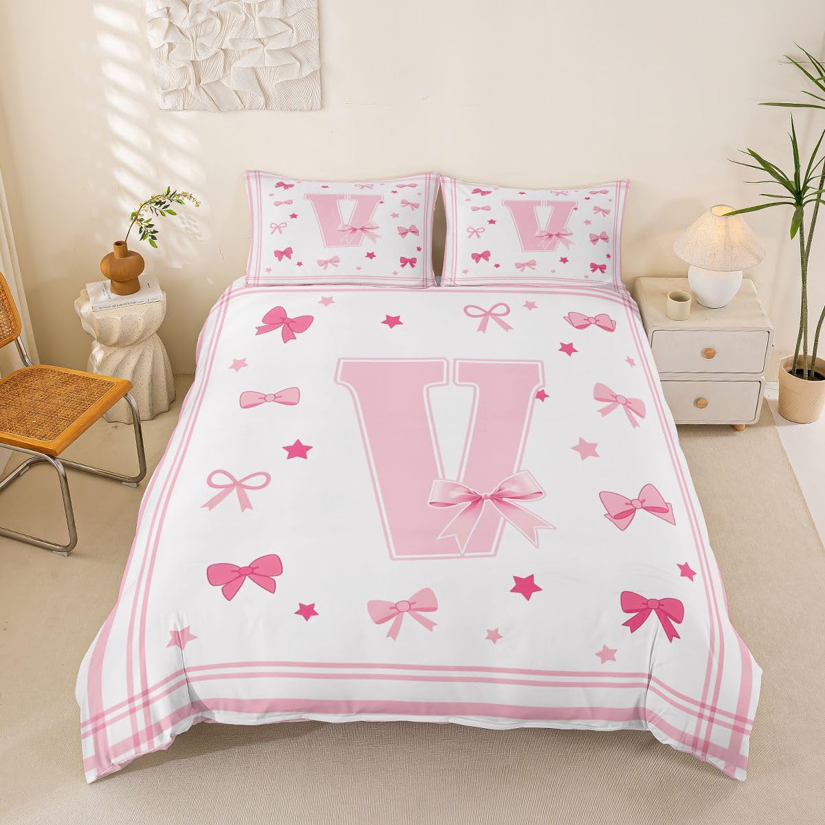Housse de couette 200x200cm rose zippée pour en finir avec les couettes qui glissent