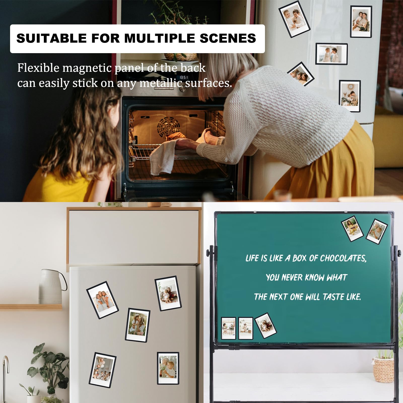 2x3 Small Magnetic Photo Frame,Personalised Mini Magnetic Picture Frames Refrigerator for Fujifilm Instax Mini 13 12 11 99 90 40 9 8 7 EVO 3 Inch Films - Image 4