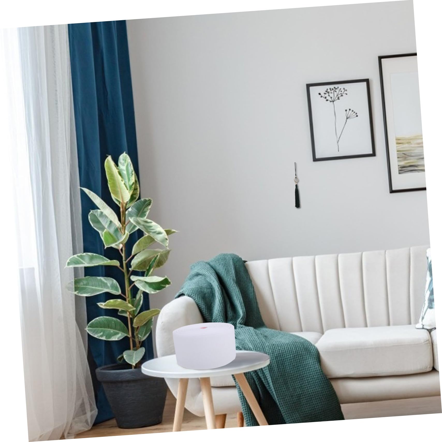 STOBOK Ruban Perforé pour Anneaux de Rideaux, Bande de Renfort en Polyester Blanc pour Rideau, Usage Maison, Léger et Sûr