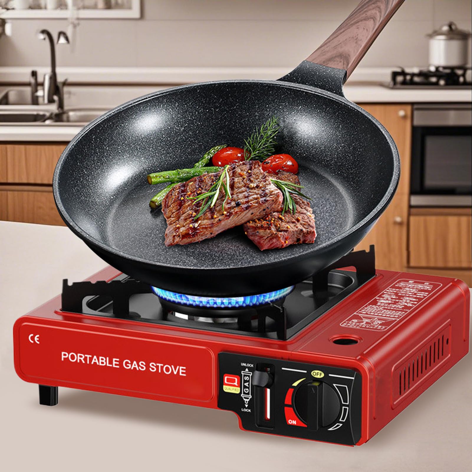 Fornello da Campeggio Fornello Ad Aria Portatile Per Escursionismo | Cucina da Esterno per Preparazione , Ideale per Giardino Zaino in Spalla e Regalo