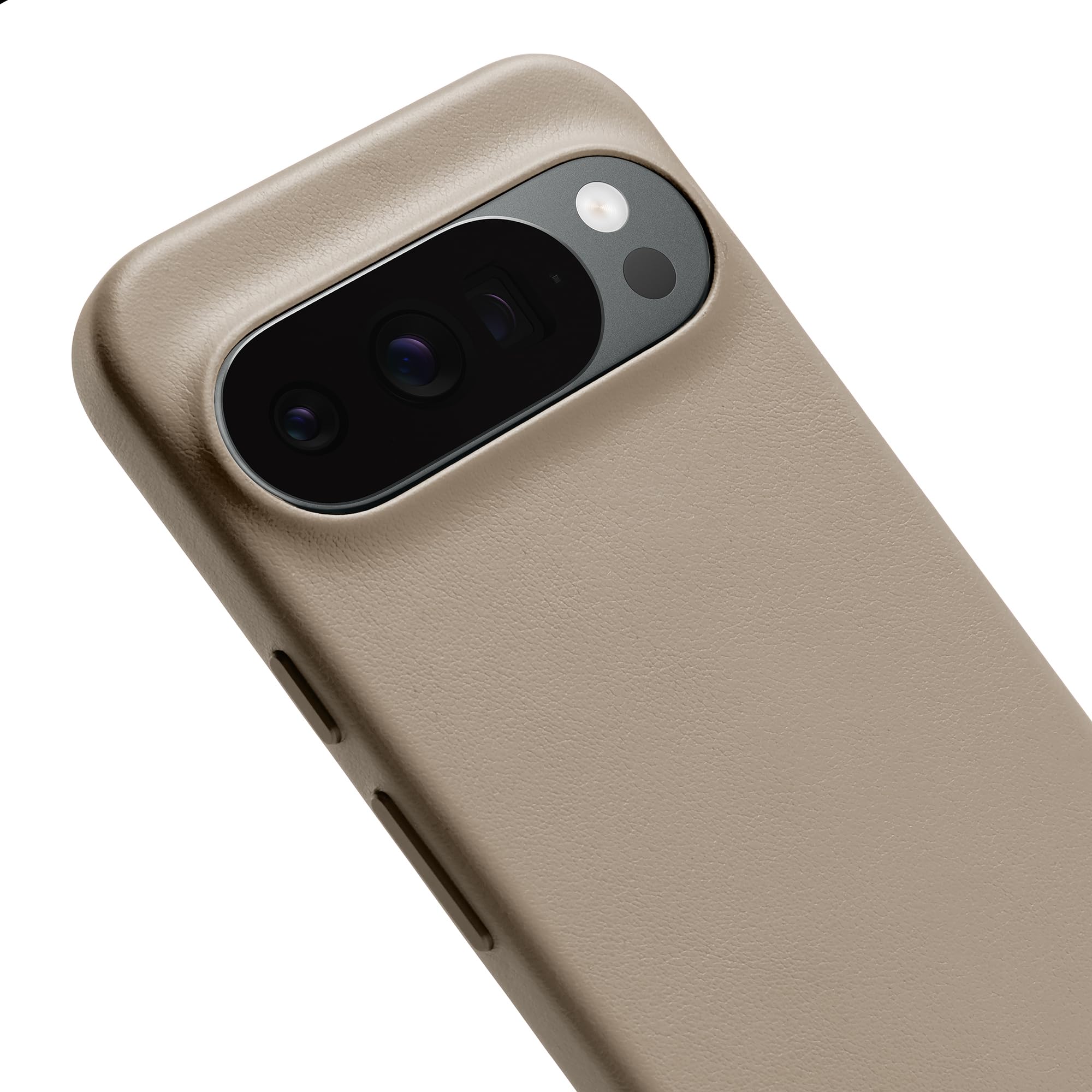 Bellroy Phone Case, para Google Pixel 10 Pro XL - SimplyTaupe | Funda slim de piel para Google Pixel 10 Pro XL con forro de microfibra y acceso total a botones y puertos