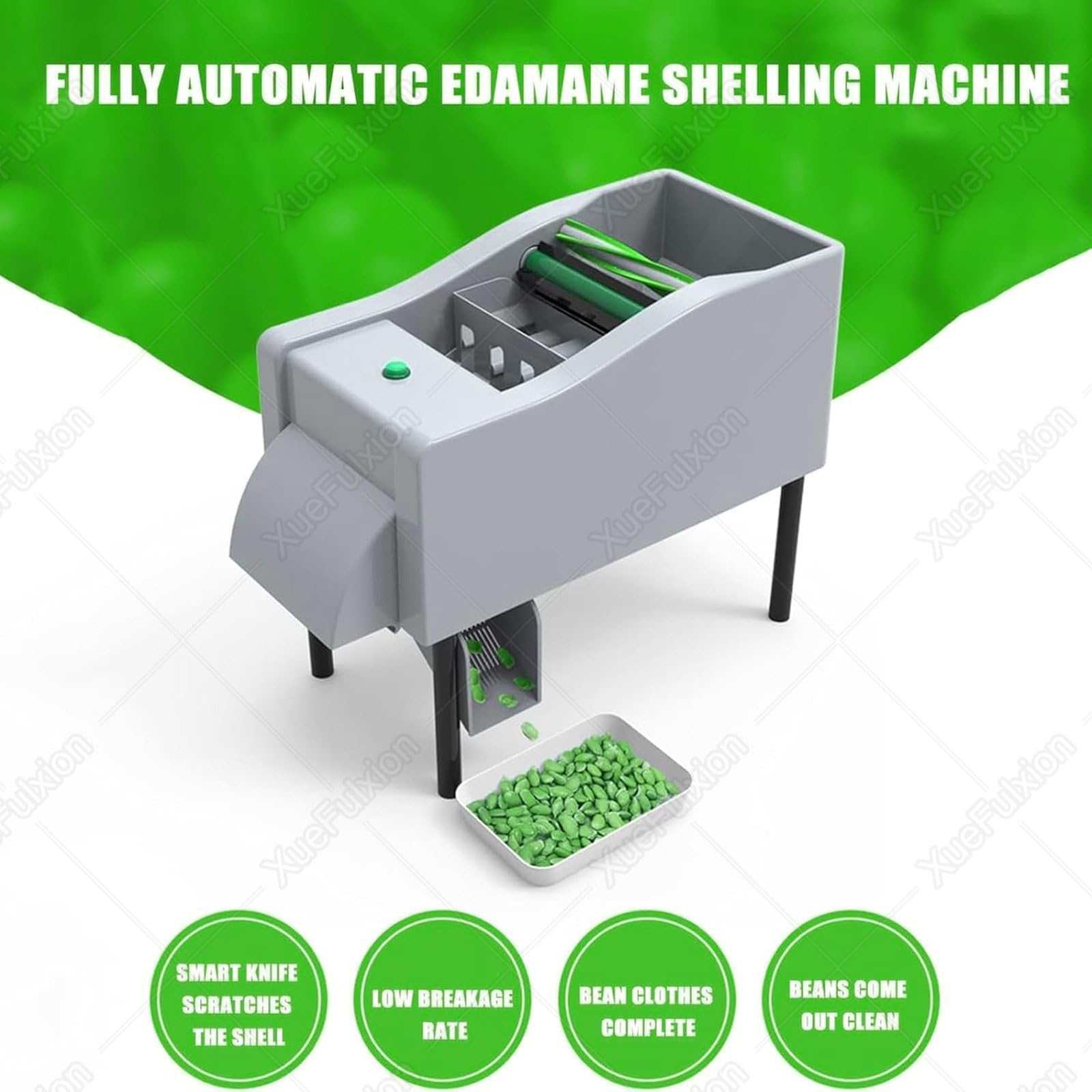 Huller automatico per verdure e fagioli, ideale per famiglie impegnate e appassionati di cucina alla ricerca di soluzioni efficienti per la preparazione di legumi freschi stagionali