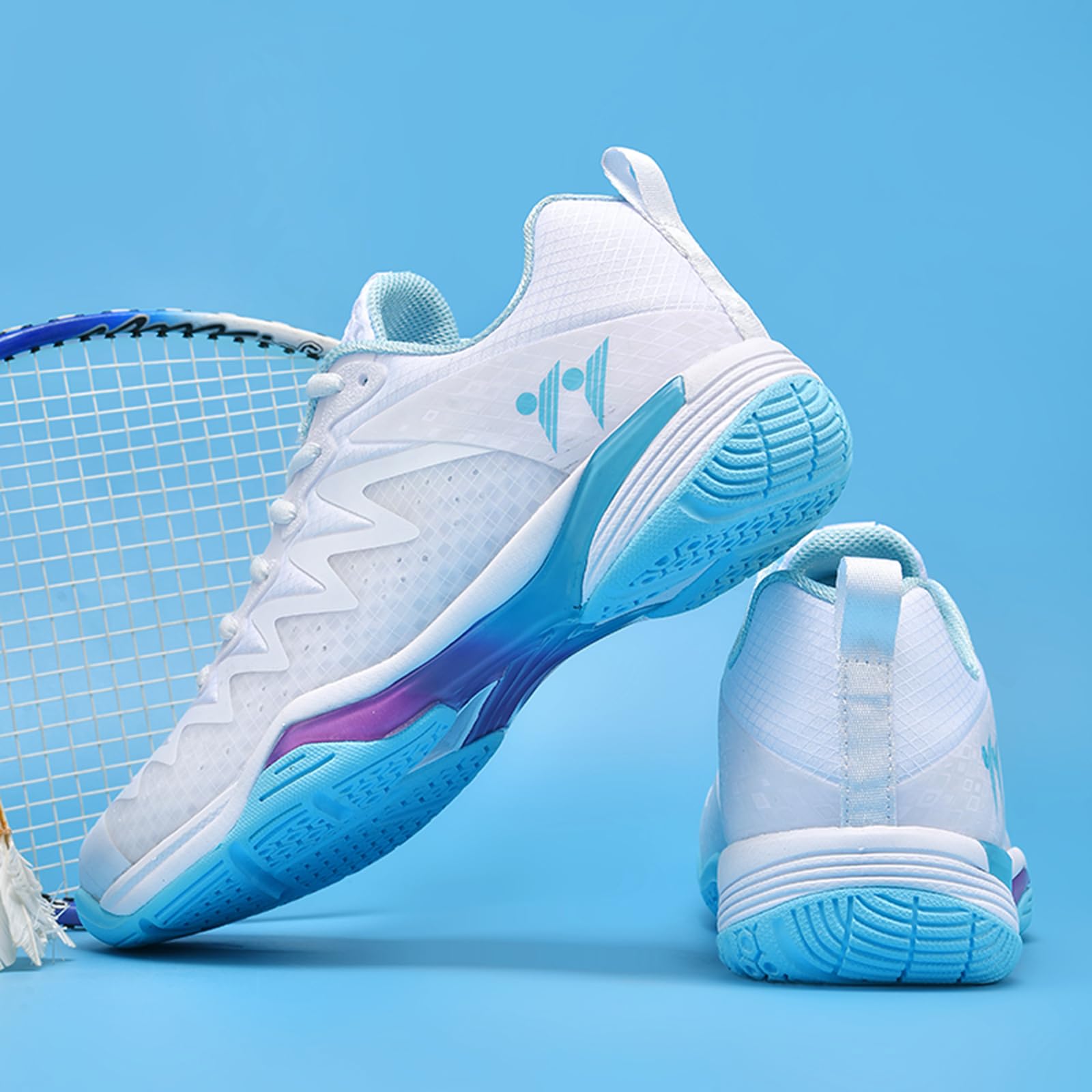 Doppelkraft - Zapatillas de bádminton competitivas con inserto de carbono