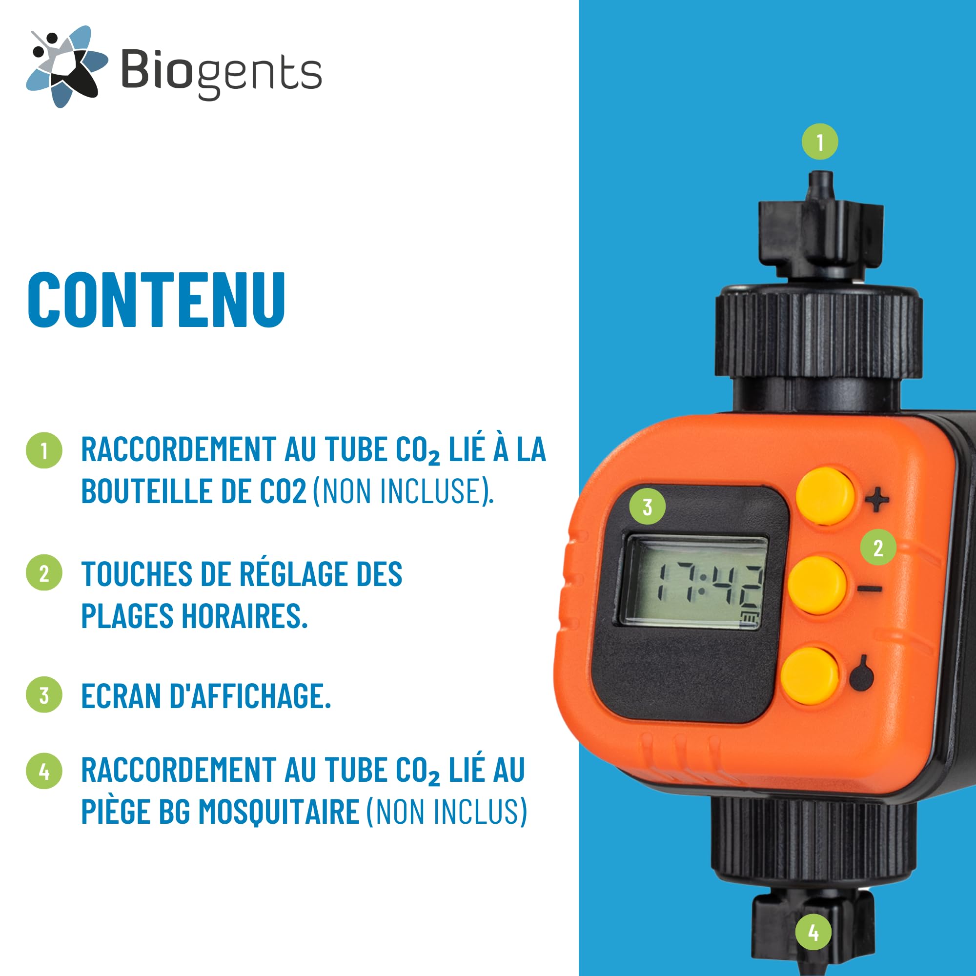 Achat d'un timer pour piège anti moustique BG Mosquitaire CO2