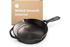 Greater Goods Smooth Milled Cast Iron Skillet: Cook Like a Pro with Ease