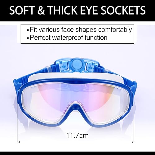 Miniatura 7 de Young4us Paquete de 2 gafas de natación para niños, gafas de natación para niños de 3 a 15 años