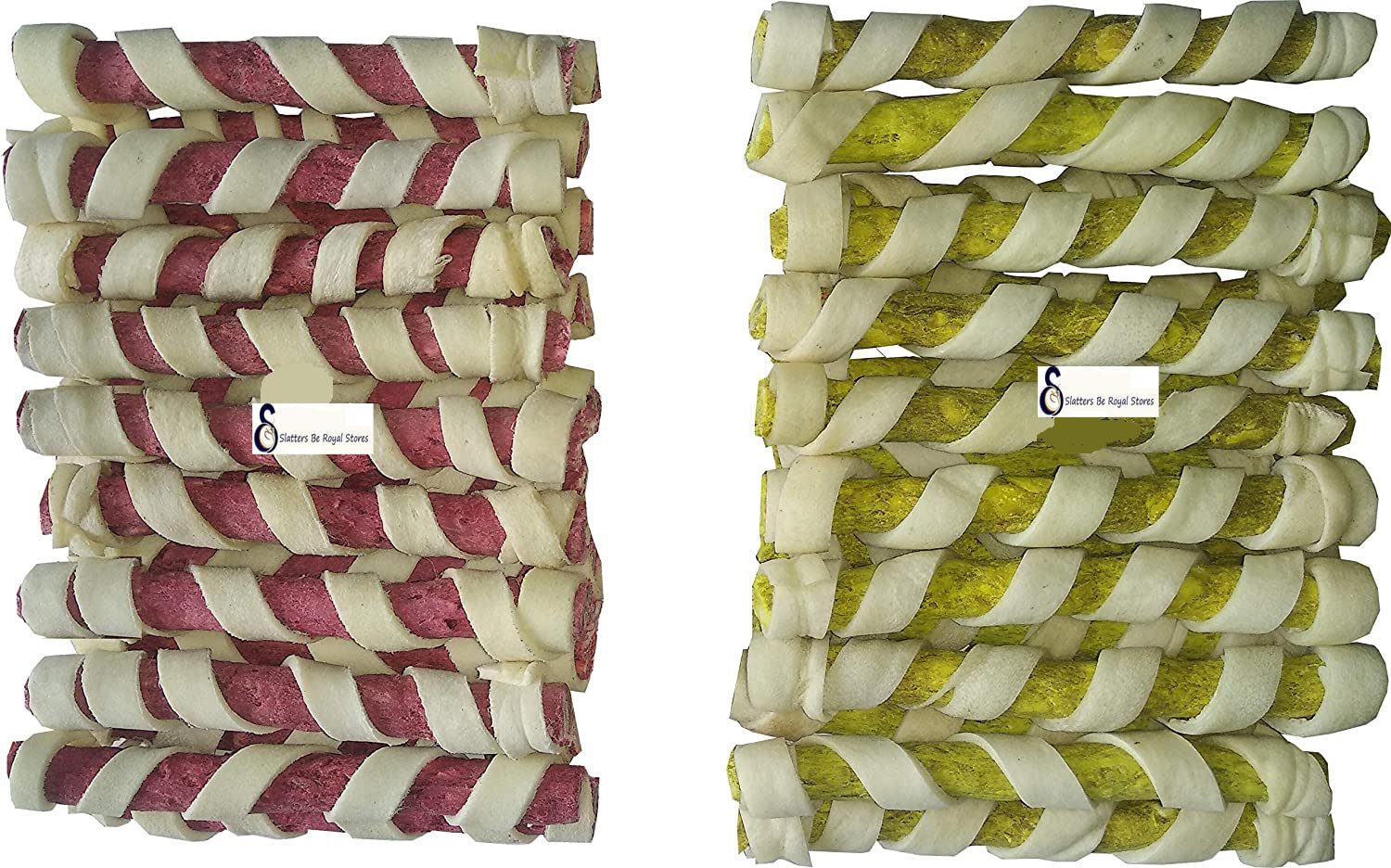 Slatters be Royal Store Combo Twirl Spiral Munchy Chicken Sticks(1 Kg) + Mutton Sticks(1 Kg), Dog Treats, 2 Kg Pack of 2 (B0B2SFL52R) Amazon Price History, Amazon Price Tracker