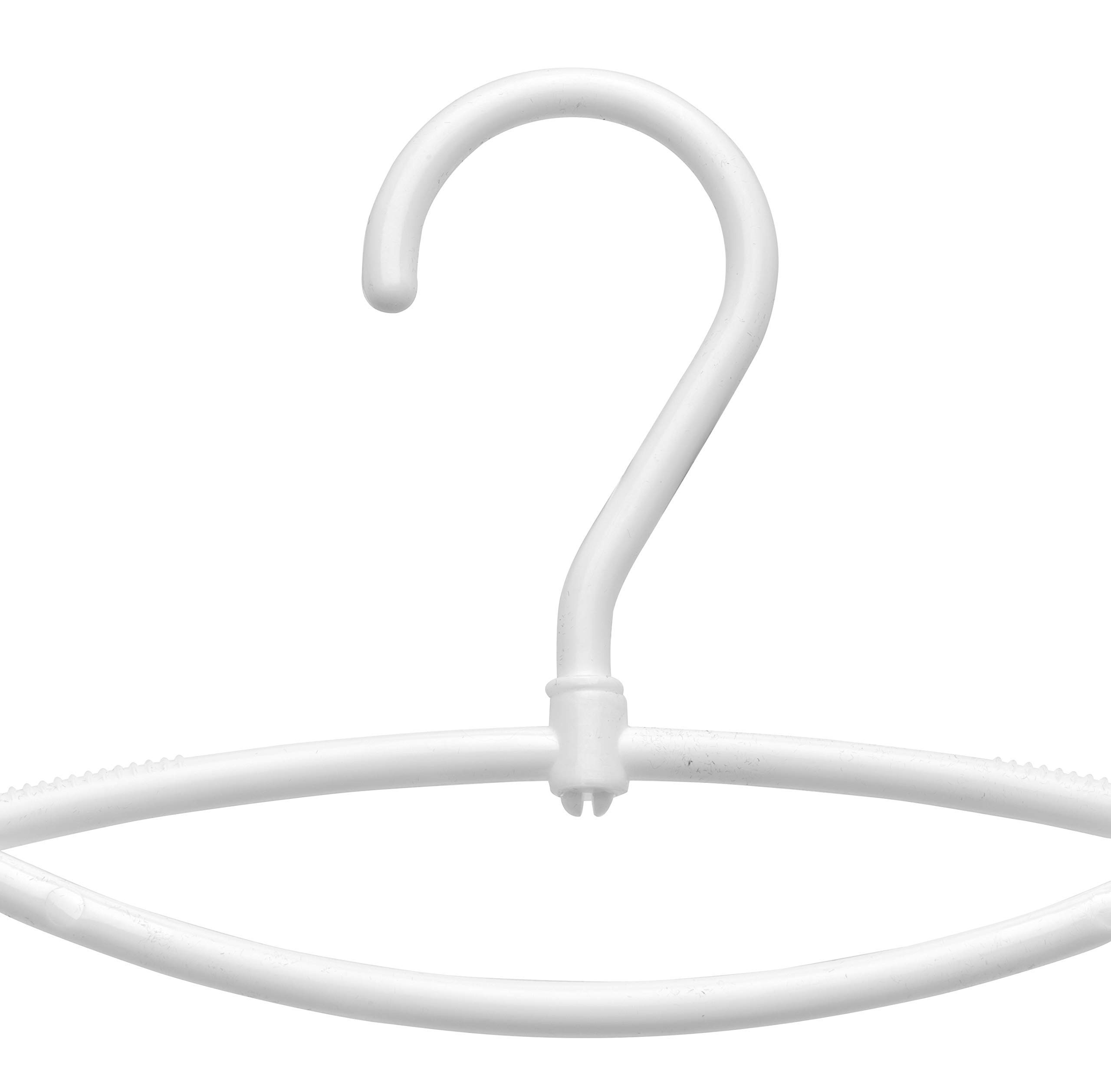 Grucce Velluto 30 Pezzi, Antiscivolo, Spalle Scanalate, Barra Pantaloni, Gancio 360°, 43cm, Grigio | Leroy Merlin