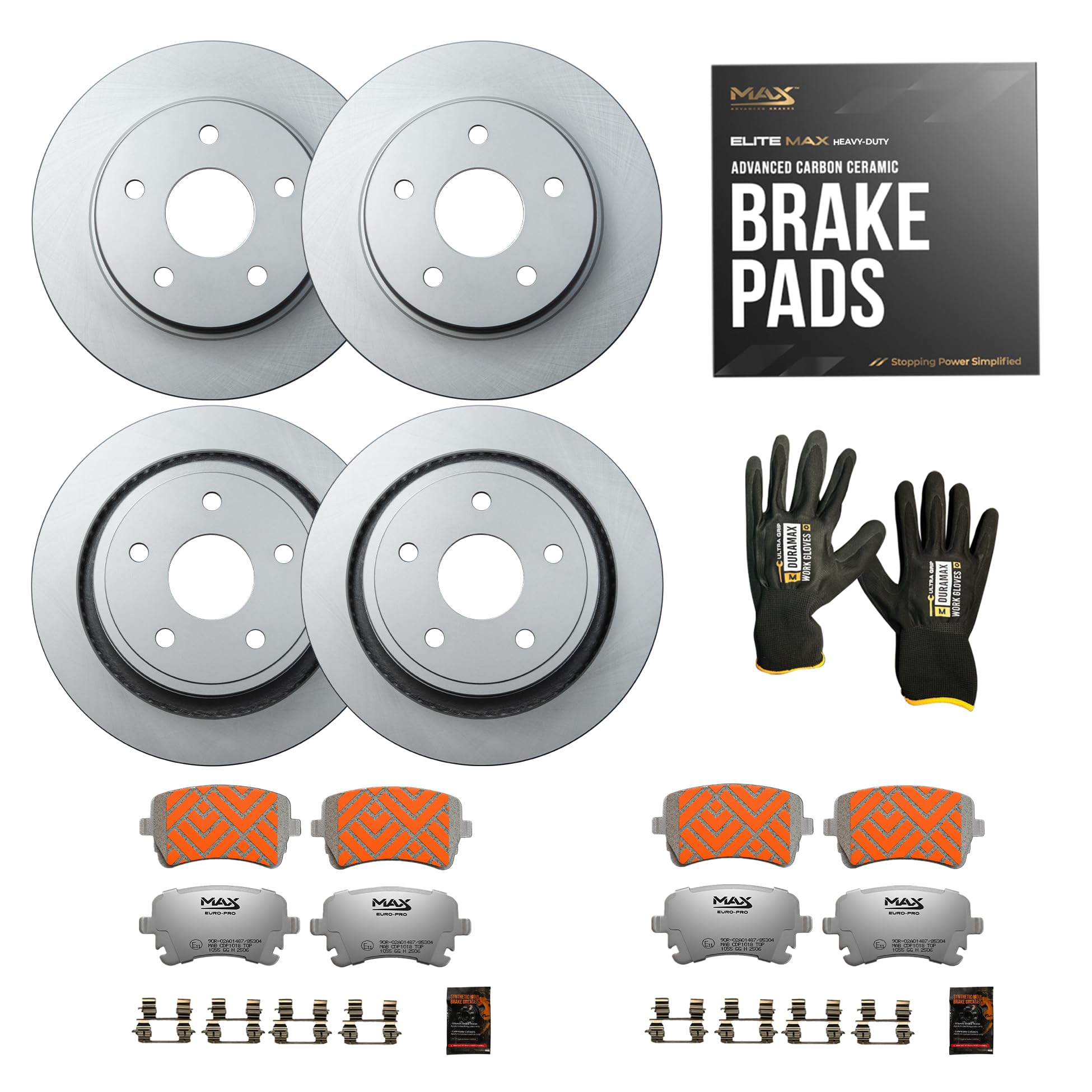 Max Advanced Brakes Front &amp; Rear Brake Kit For Toyota Tundra