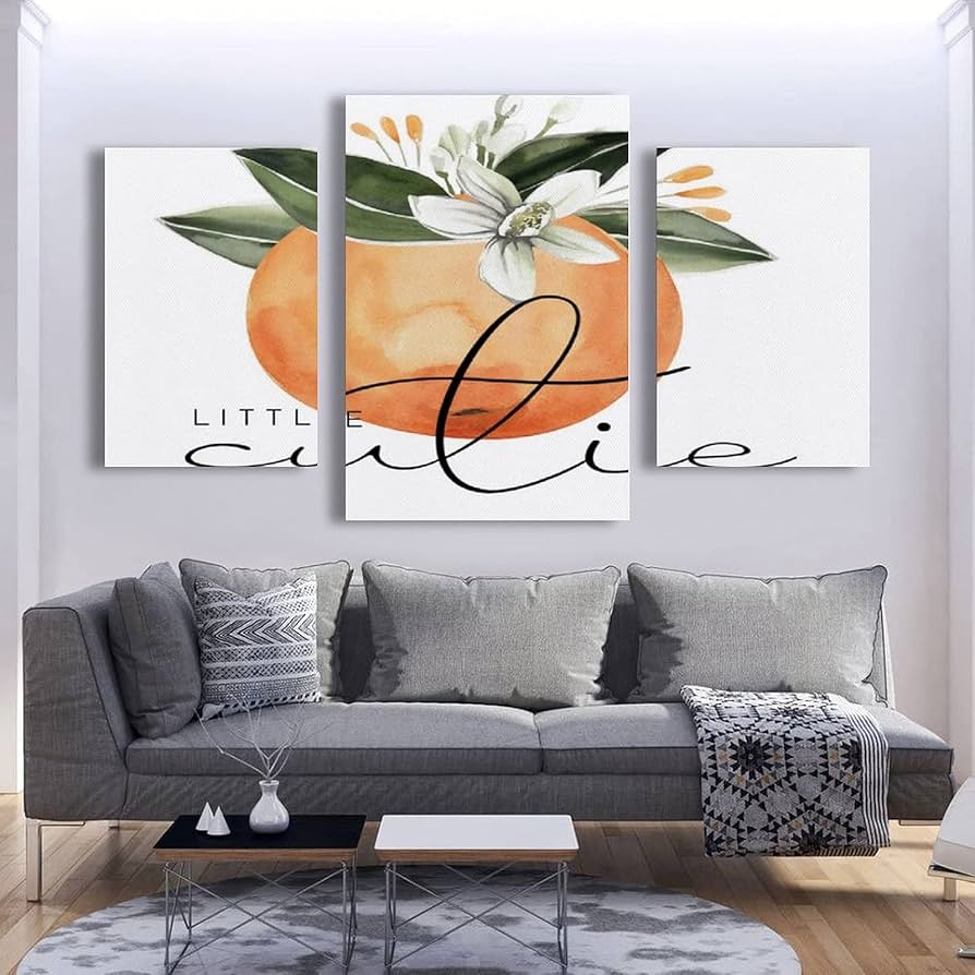 Amazon.co.jp: アートパネル モダン シンプルさ 絵画 かわいい柑橘