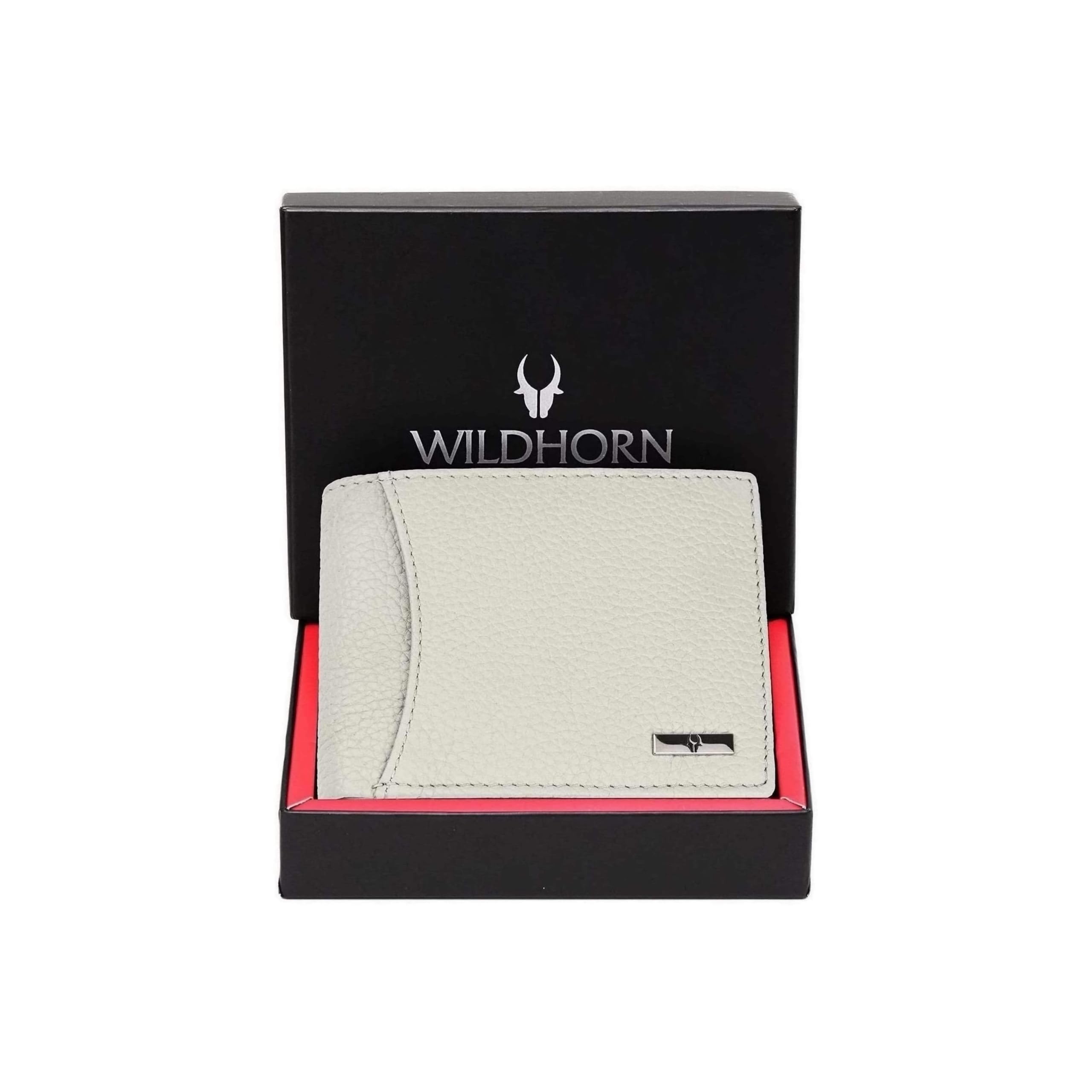 WildHorn India RFID Protected Leather Men's Wallet, BEIGE, Classic