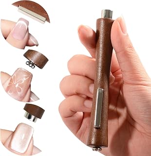 3 in 1 Cat Eye Nail Magnet for Nails Double-Head Slim Waist Gel Nail Polish Magnet Wand Strong Magnetic Magic Cat Eye Nail Tools For Nail Art Decoration Nails Salon Brown