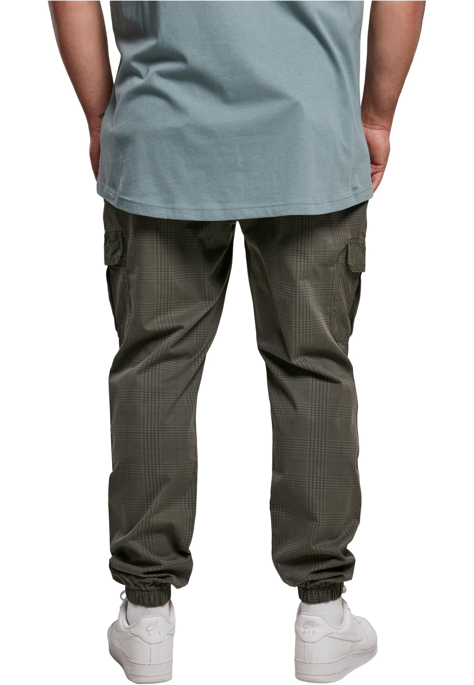 Urban Classics Herren AOP Glencheck Cargo Jog Pants