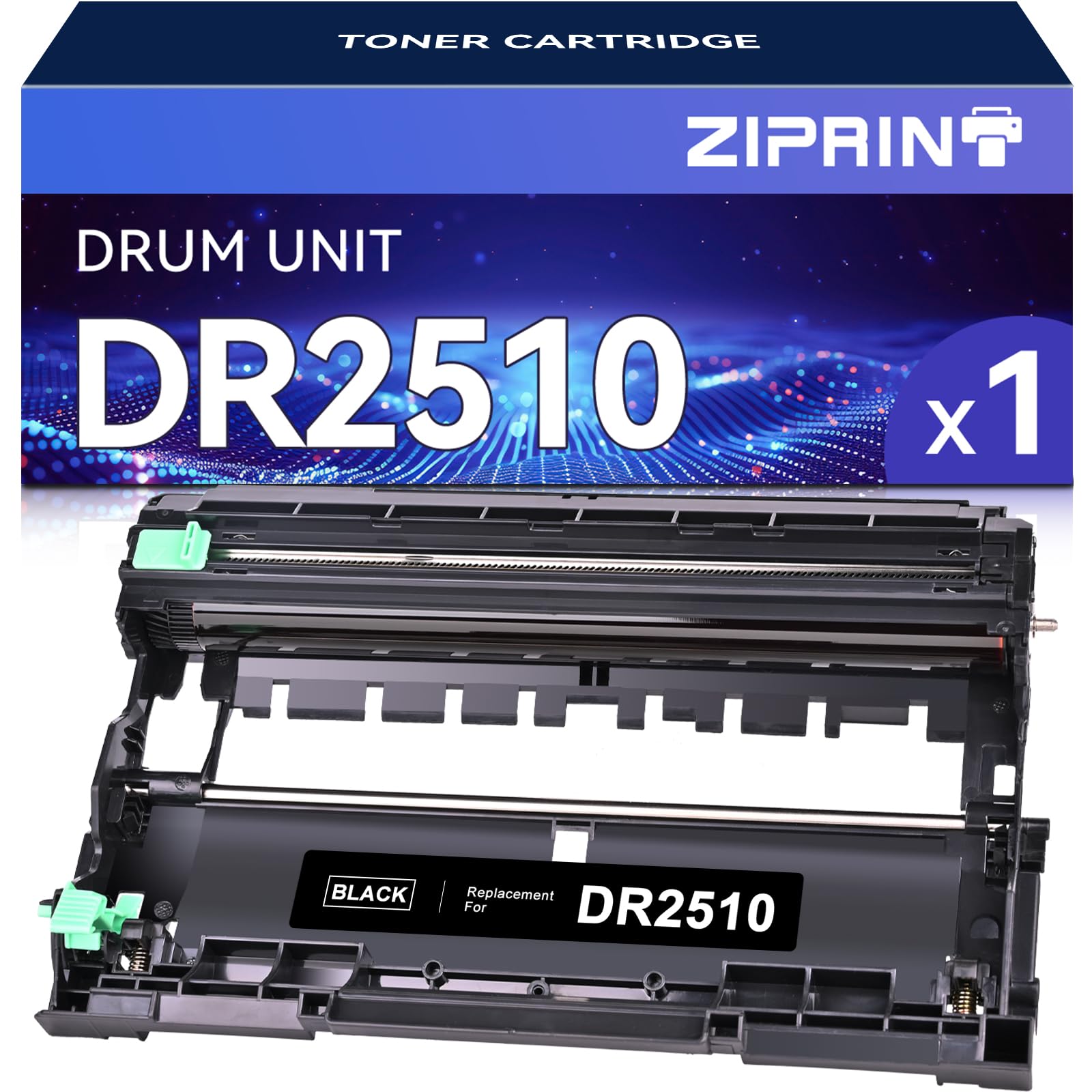 ZIPRINT DR2510 DR-2510 Trommel Kompatibel für Brother DR2510 Trommel für Brother HL-L2400DWE HL-L2400DW MFC-L2835DW MFC-L2827DW DCP-L2665DW DCP-L2627DW