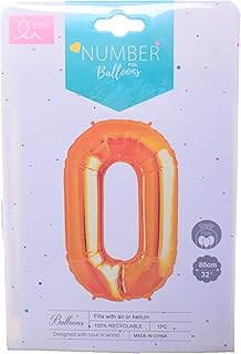 Number 0 Shaped Fills With Air Or Helium Foil Balloon - Gold
