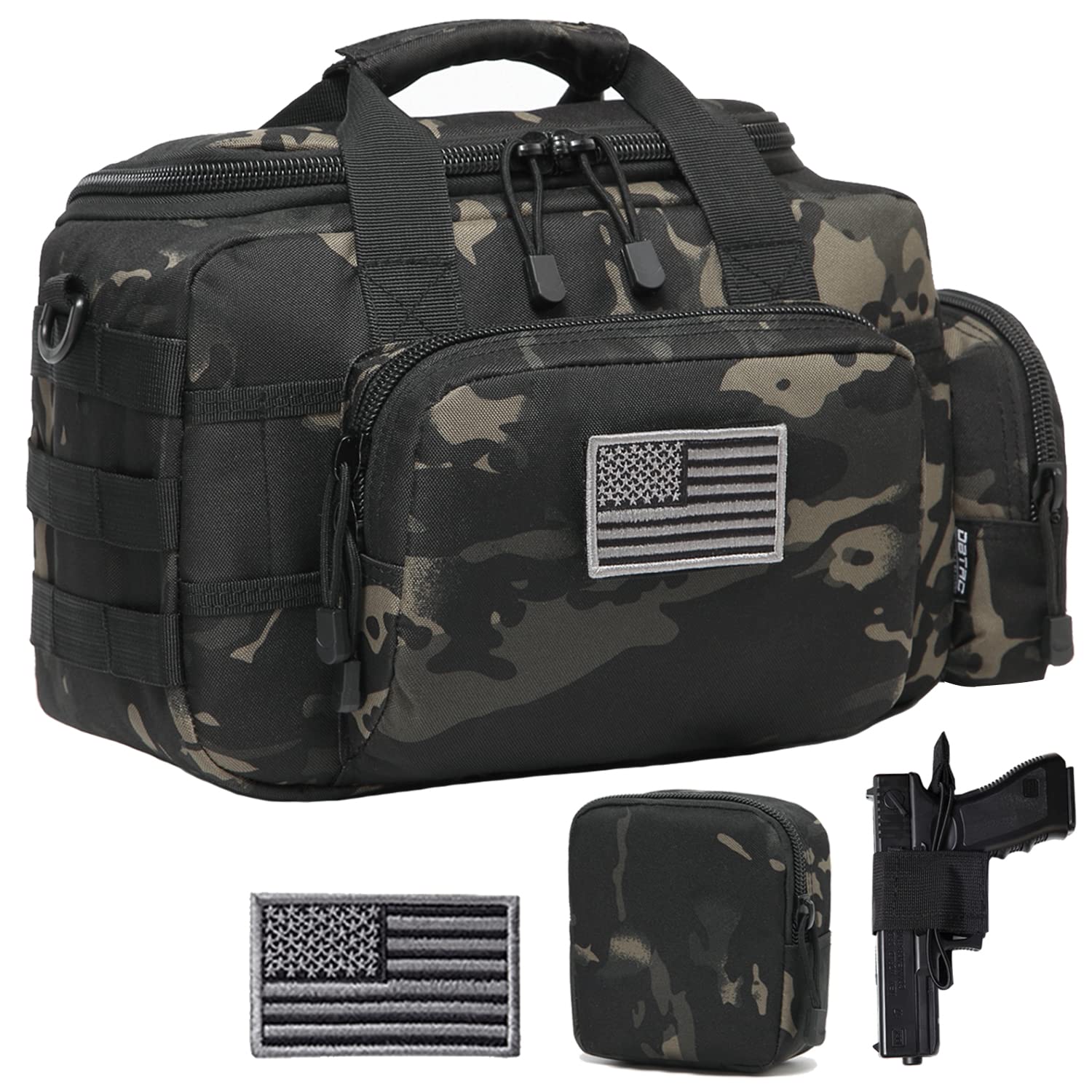 DBTAC DO MORE & BE MORE Gun Case Bag Small Tactical 2Pistol Bag