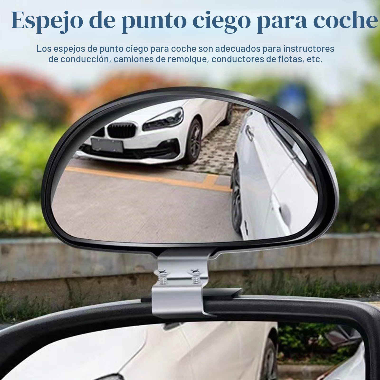 Srup 2 Pcs Auto Espejos de Punto Ciego, Retrovisores de Ángulo Muerto para Coche, Espejos de Punto Ciego, Espejo Retrovisor Apto Para Todo Tipo de Vehículos
