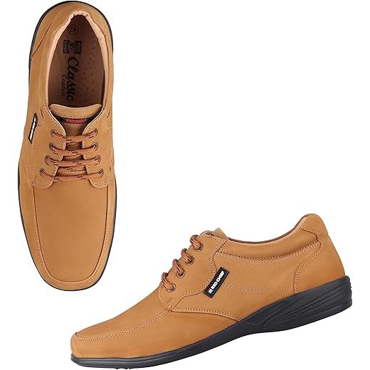 Genuine Leather Formal Shoes for Men - Rust