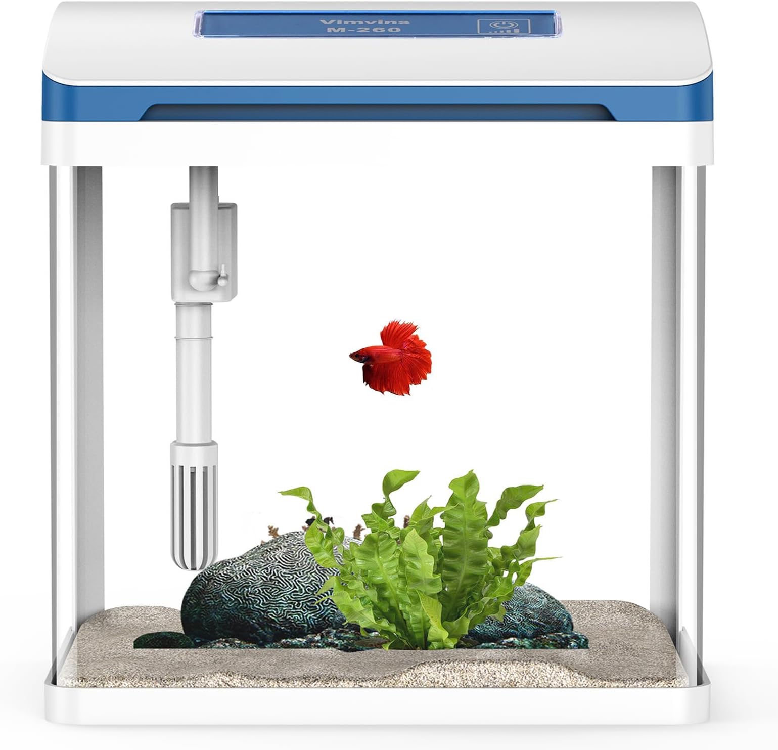 Fish Tank Kit Aqueon BettaBow LED Aquarium Kit, Gallon, Black - Main Image