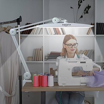 bemelux LED Nail Desk Lamp with Clamp, 117PCS LEDs, 2200