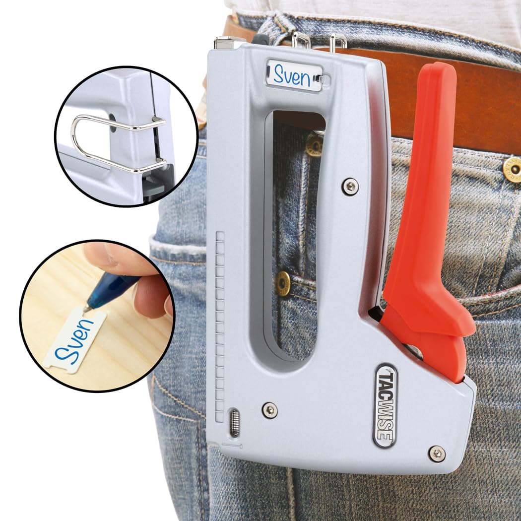 Tacwise 1764 Z4-140 Agrafeuse/Cloueuse Professionelle en Métal 4 en 1 avec 4000 Agrafes et 2000 Clous, Utilise Fixations Type 140 91 18G et 180