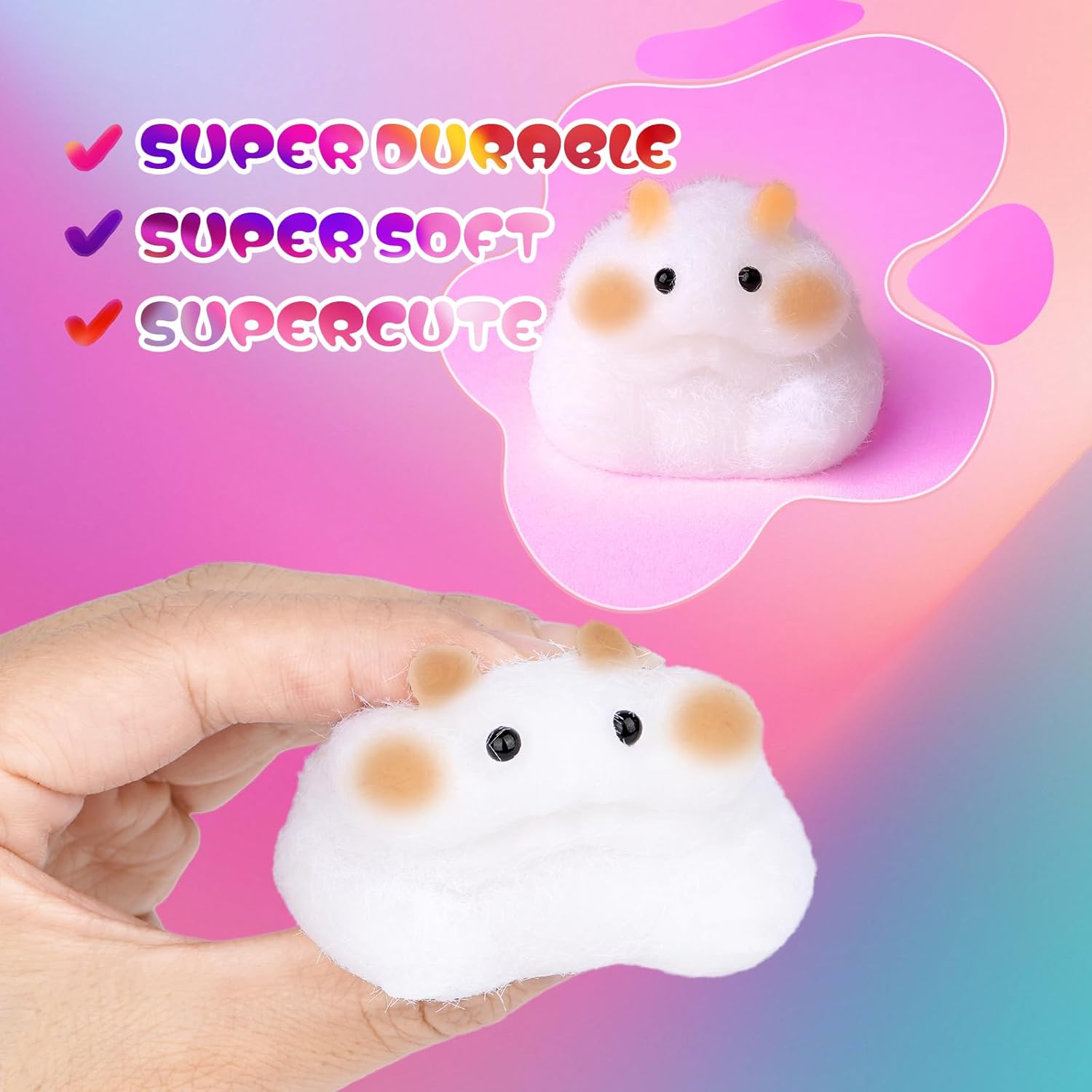 DIY Taba Squishy Kit with 6 Molds - 18OZ Bubble Free Liquid Silicone, Fast 2-3H Cure with Easy Guide, Ultimate Craft Gift for Beginners