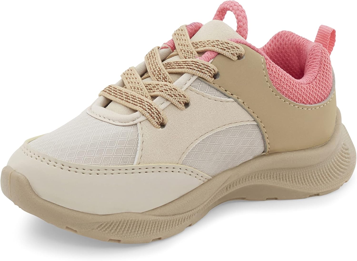 OshKosh B'Gosh Girls Fable Sneaker, Khaki, 10 Toddler