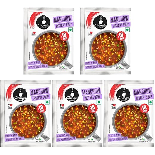 Chings Instant Manchow Soup Pack of 5 15gm