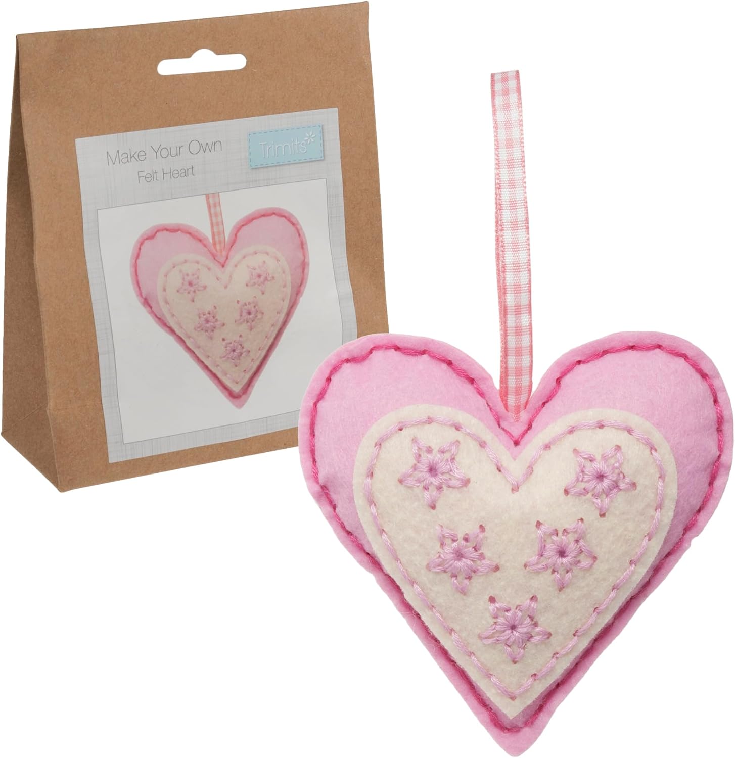 Trimits Felt Decoration Kits, 4.5 x 11.5cm, Robot Key Ring