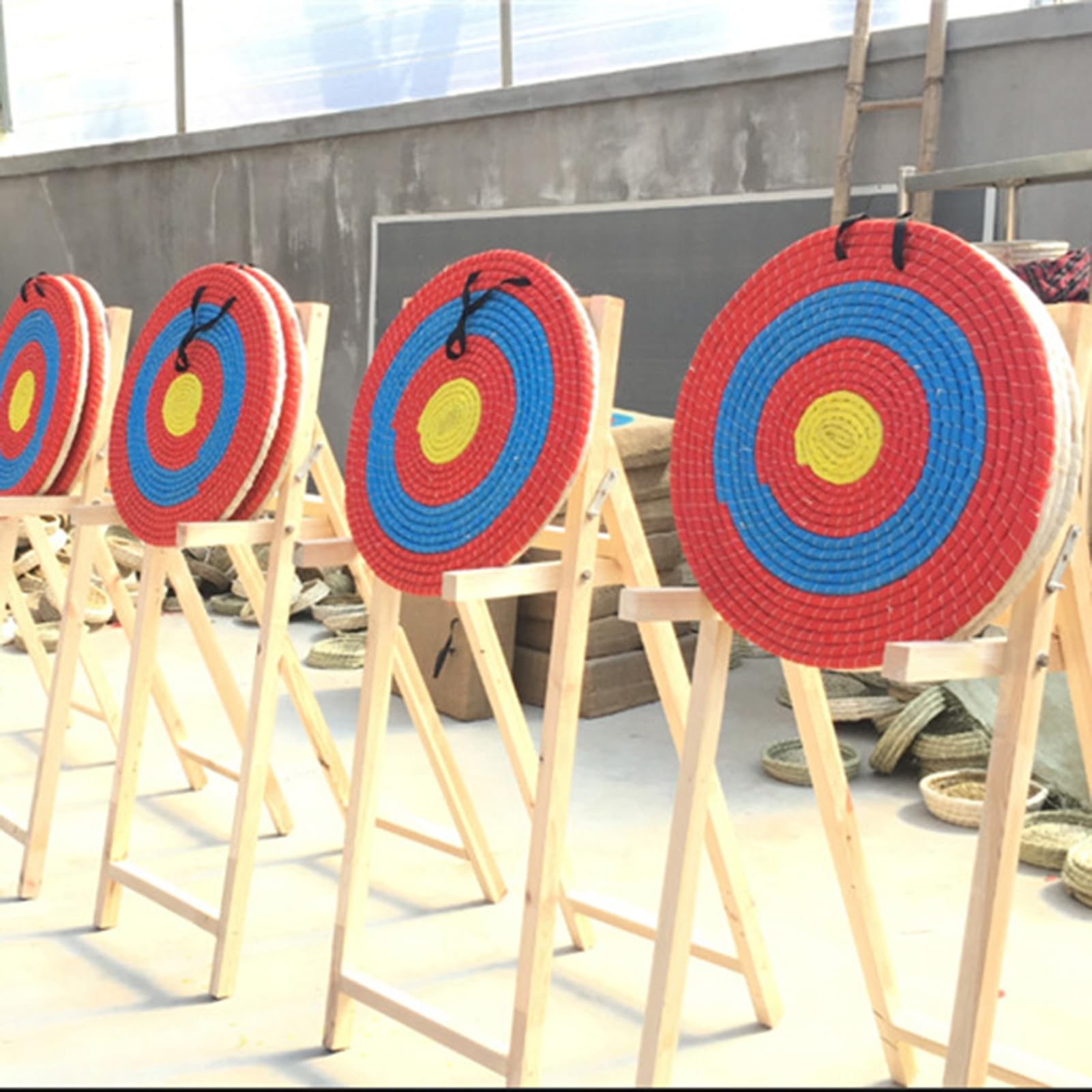 Cible de tir à l'arc ronde en paille pour entraînement à l'arc