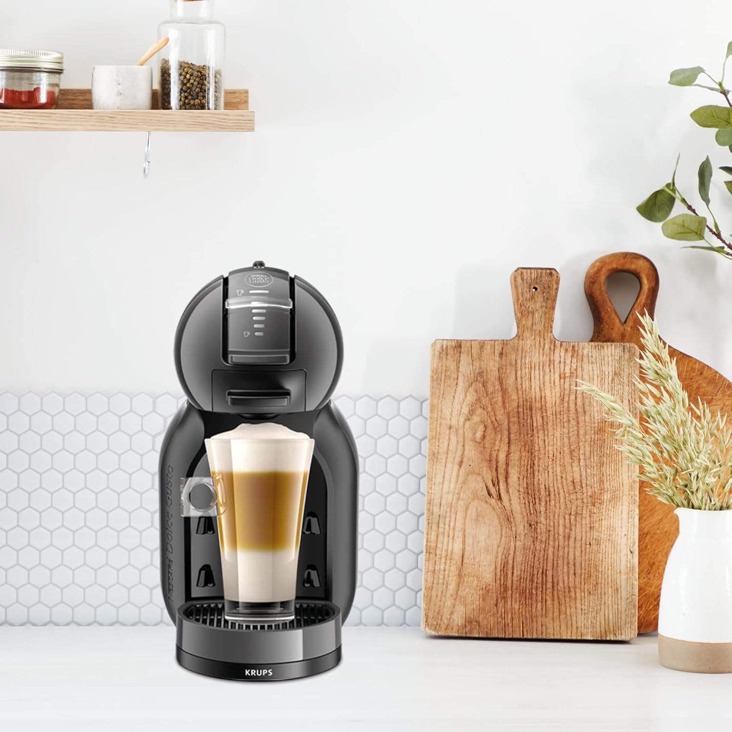 NESCAFÉ DOLCE GUSTO Krups Mini Me Macchina per Caffè Espresso e Altre bevande in capsula, Automatica, Grigio e Nero