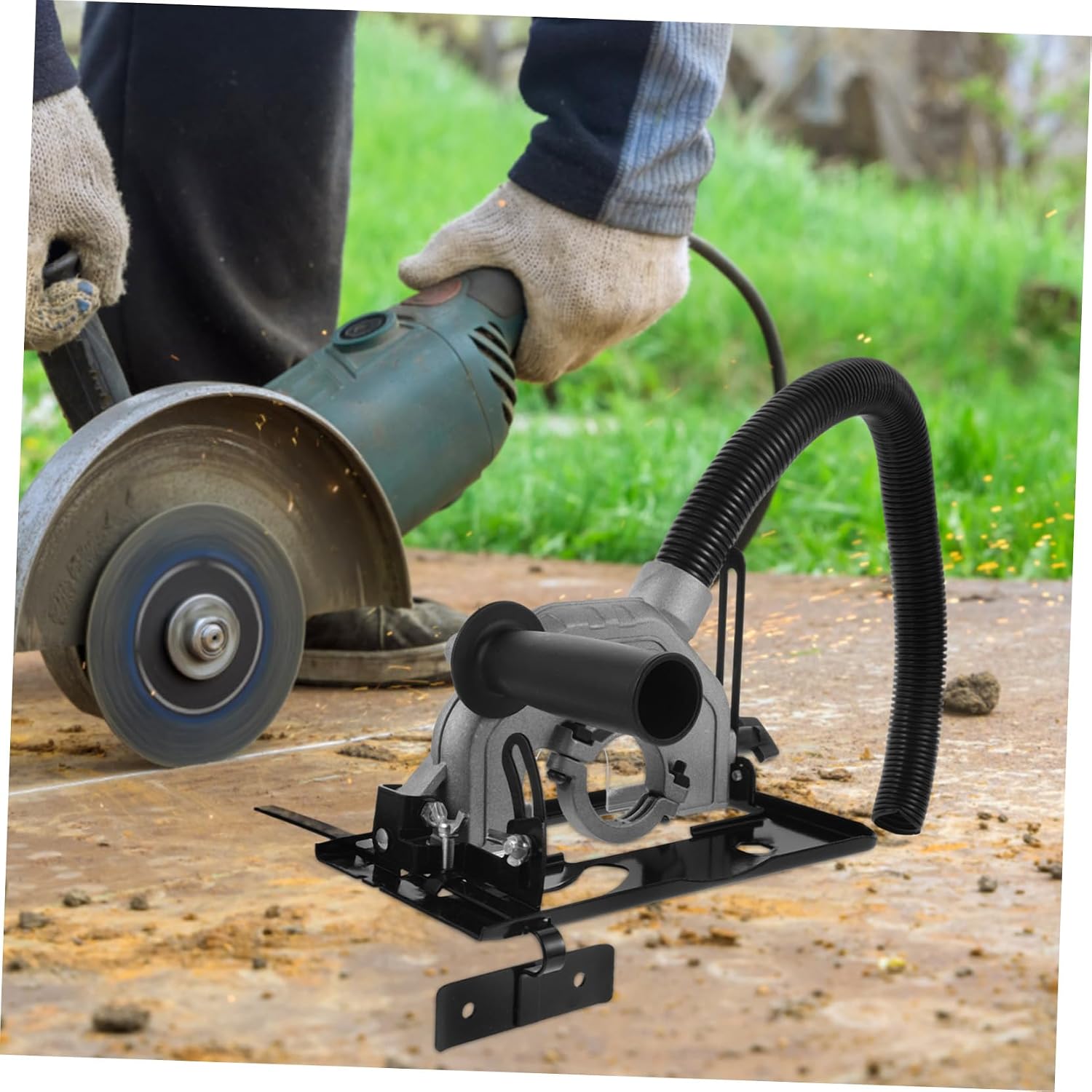 CHILDWEET Angle Grinder Stand Support Holder with Sturdy Base for Secure Tool Mounting Versatile Cutter Bracket for Workshop Use Construction