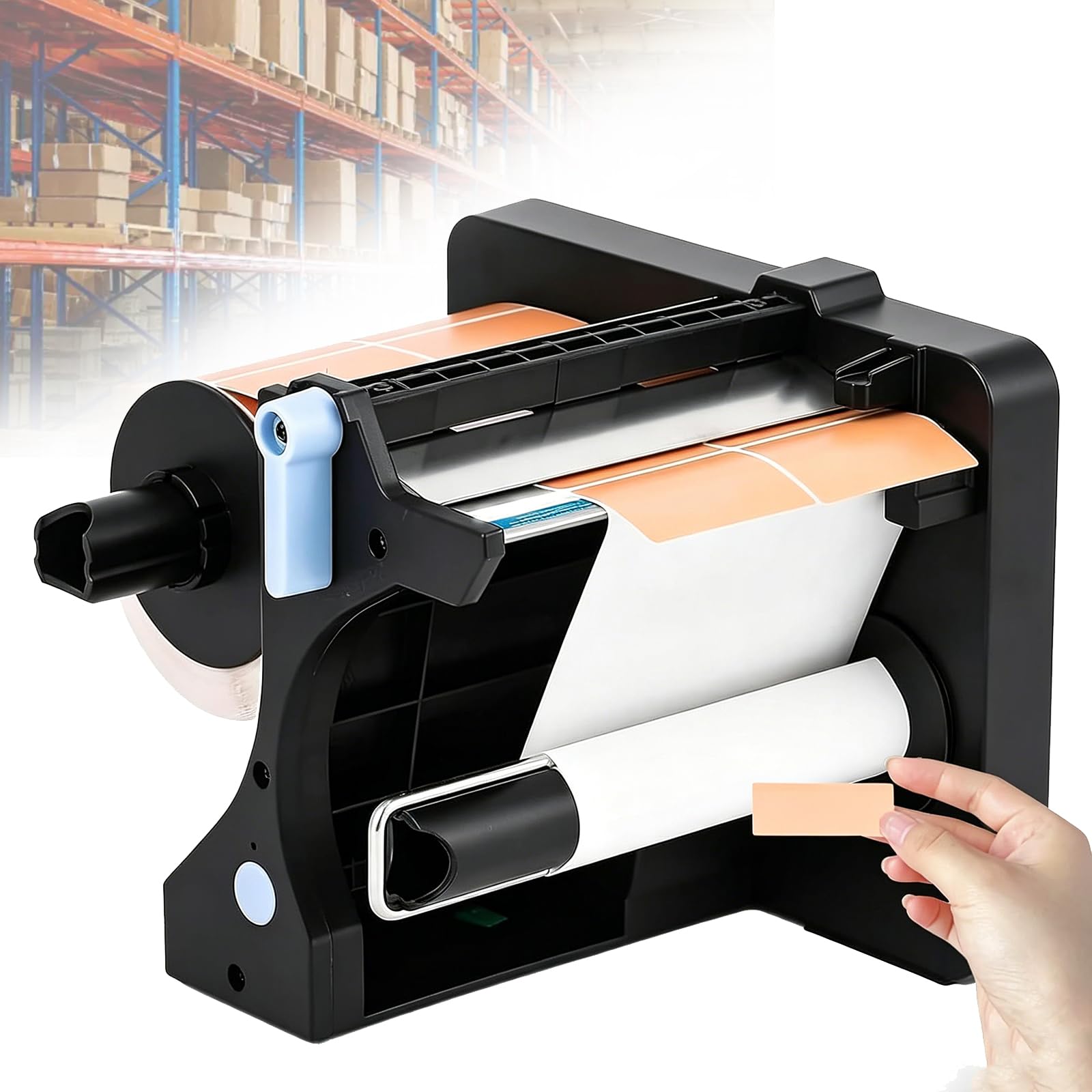 COYEUX Dual Sensors Automatic Label Dispenser, Electric Label Peeler With Precision Limiter, 3 Adjustable Speeds, 20-130mm Width For Warehouse, Shipping And Factory Labeling Work