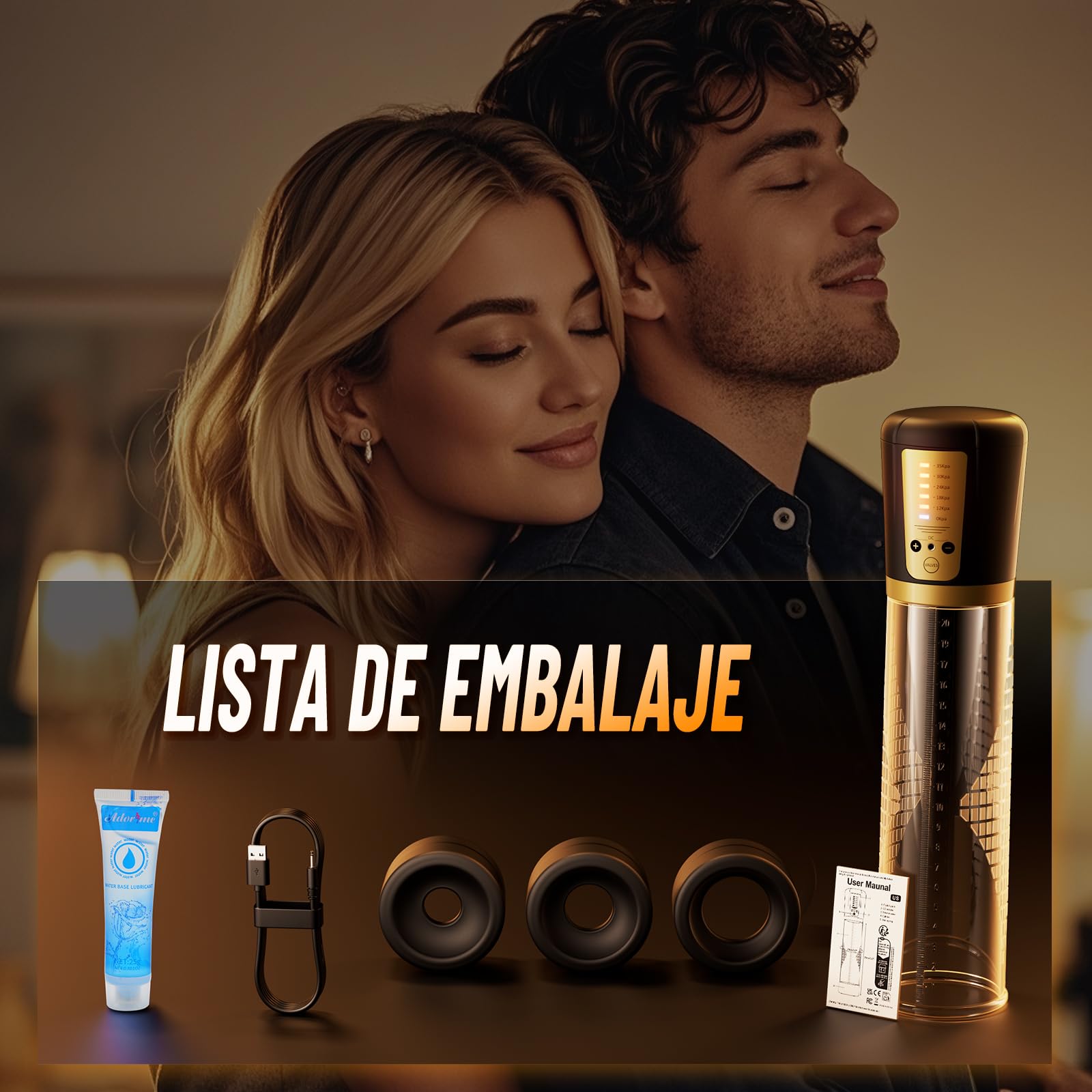 Bomba de Pene Masturbador Juguetes Sexuales - Masturbádores Masculino Electrónico Con 5 Modos de Succión Fuertes y 3 Fundas de Silicona Alargador de Pene Sex Toys Juguetes Eróticos para Hombre Pareja