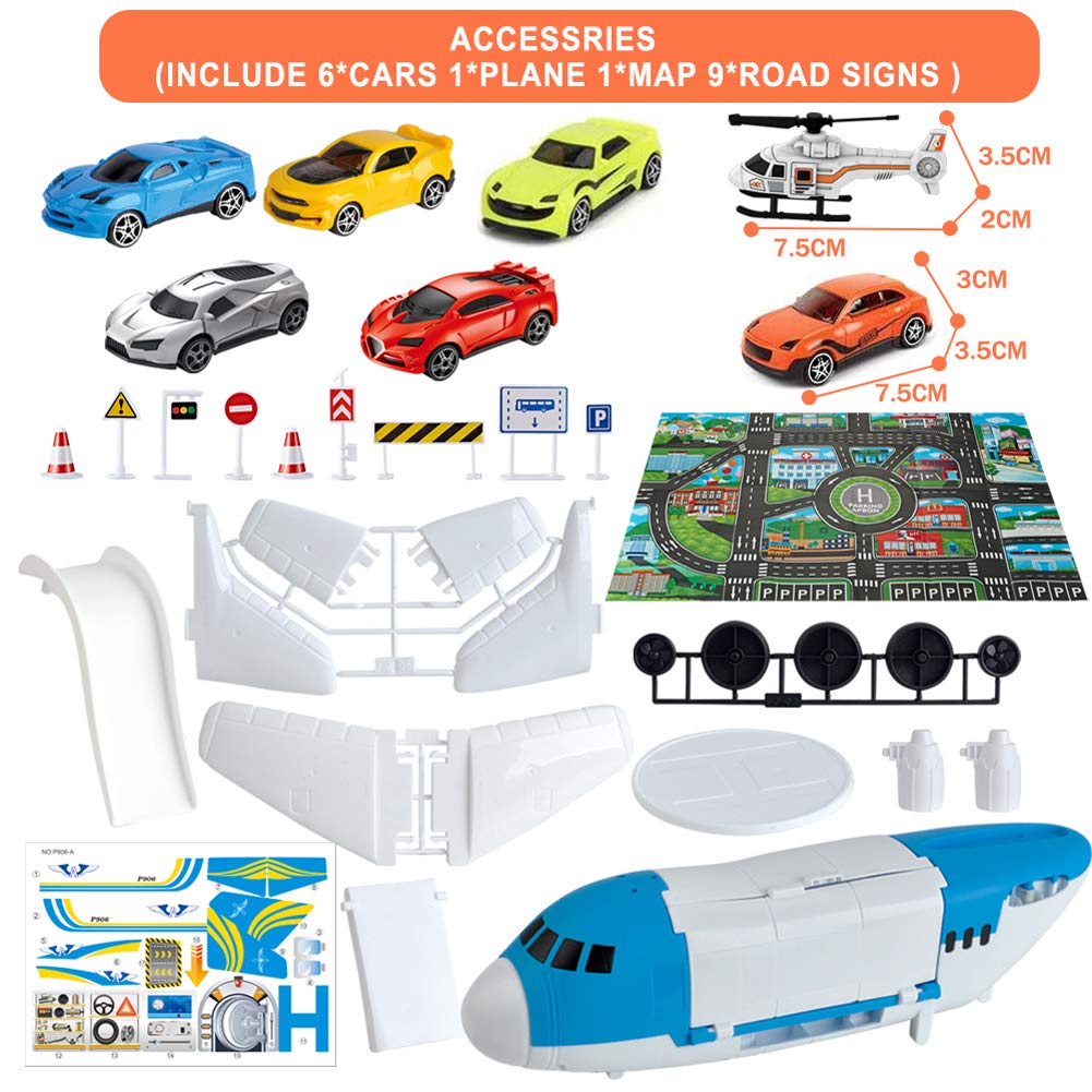 ZMZS Airplane Toys for Boys, Kids Transport Cargo Plane for 3 4 5 Year