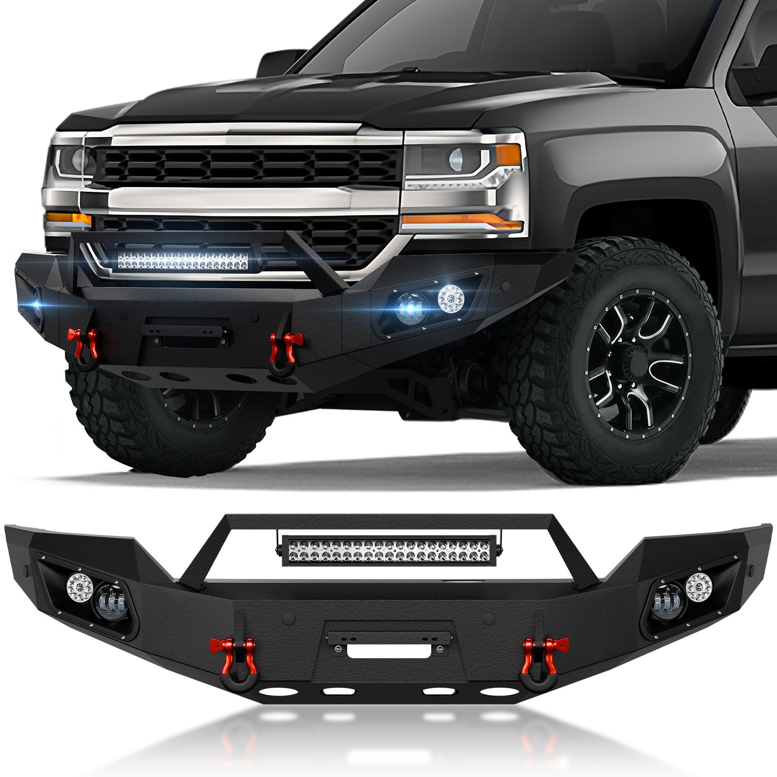 YZONA Front Bumper for Silverado 1500