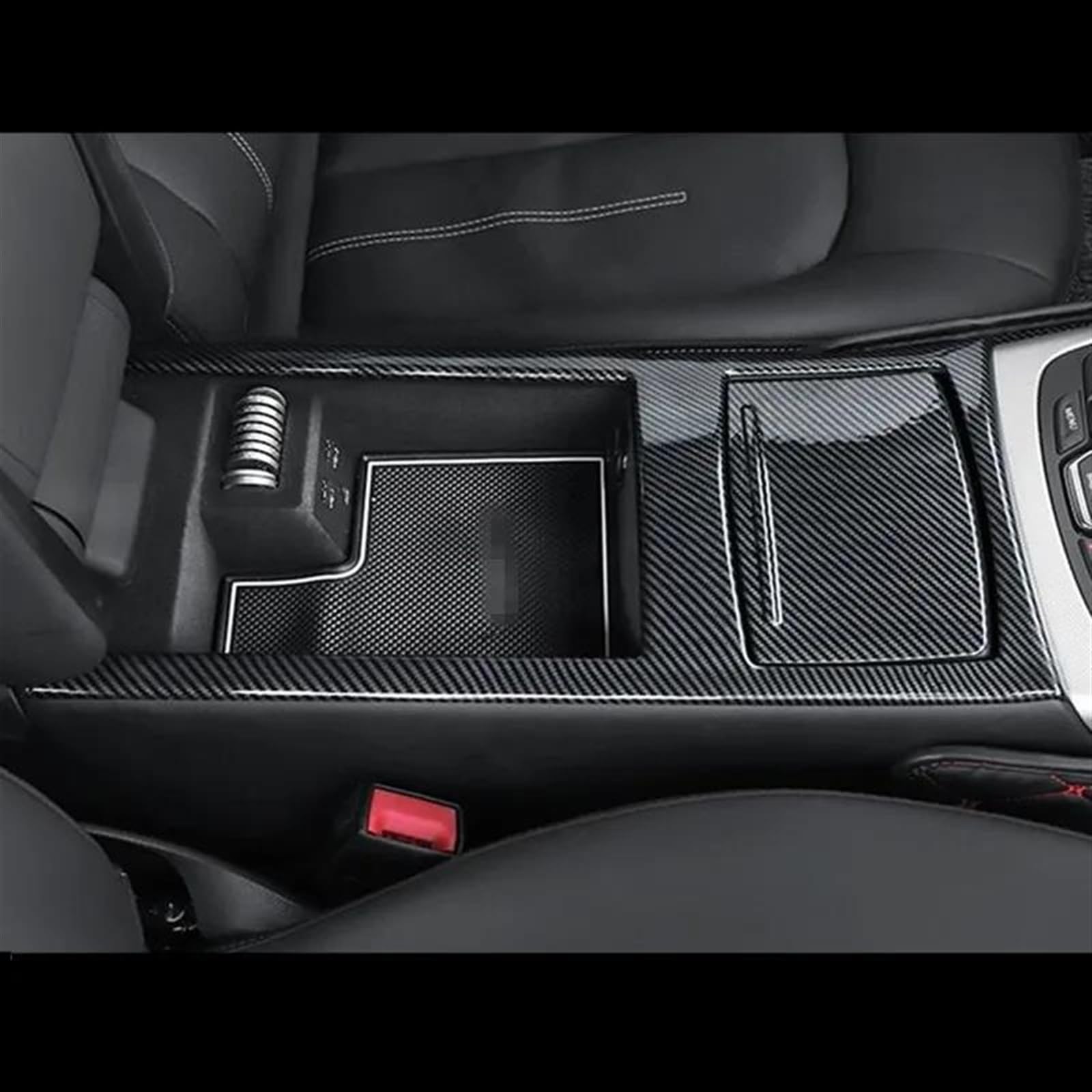 Frente Del Coche Soporte Para Vasos Protector Marco Cubierta Para A6 C7 A7 2012-18 Auto Moldura Guarnición(Plata)